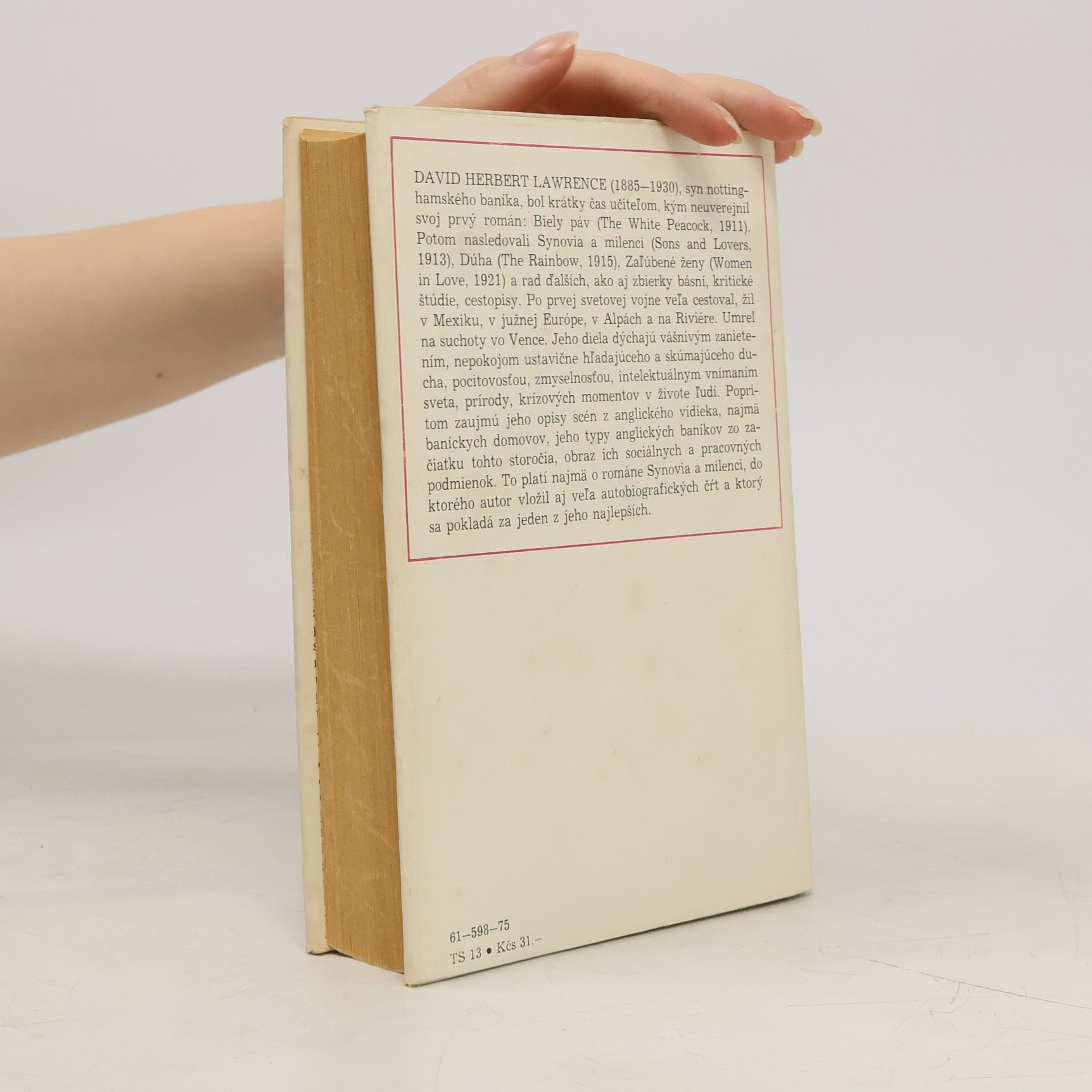 D. H. Lawrence Synovia a milenci