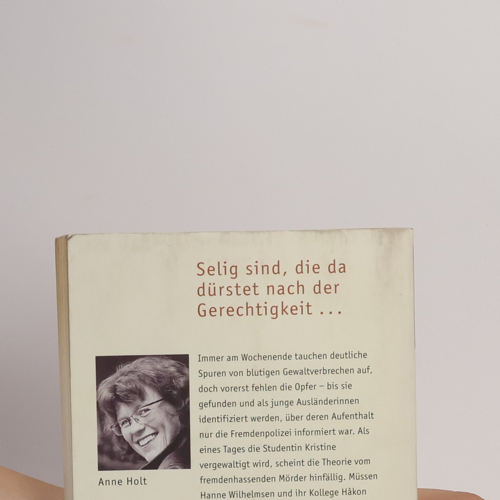 Anne Holt Selig sind die Dürstenden