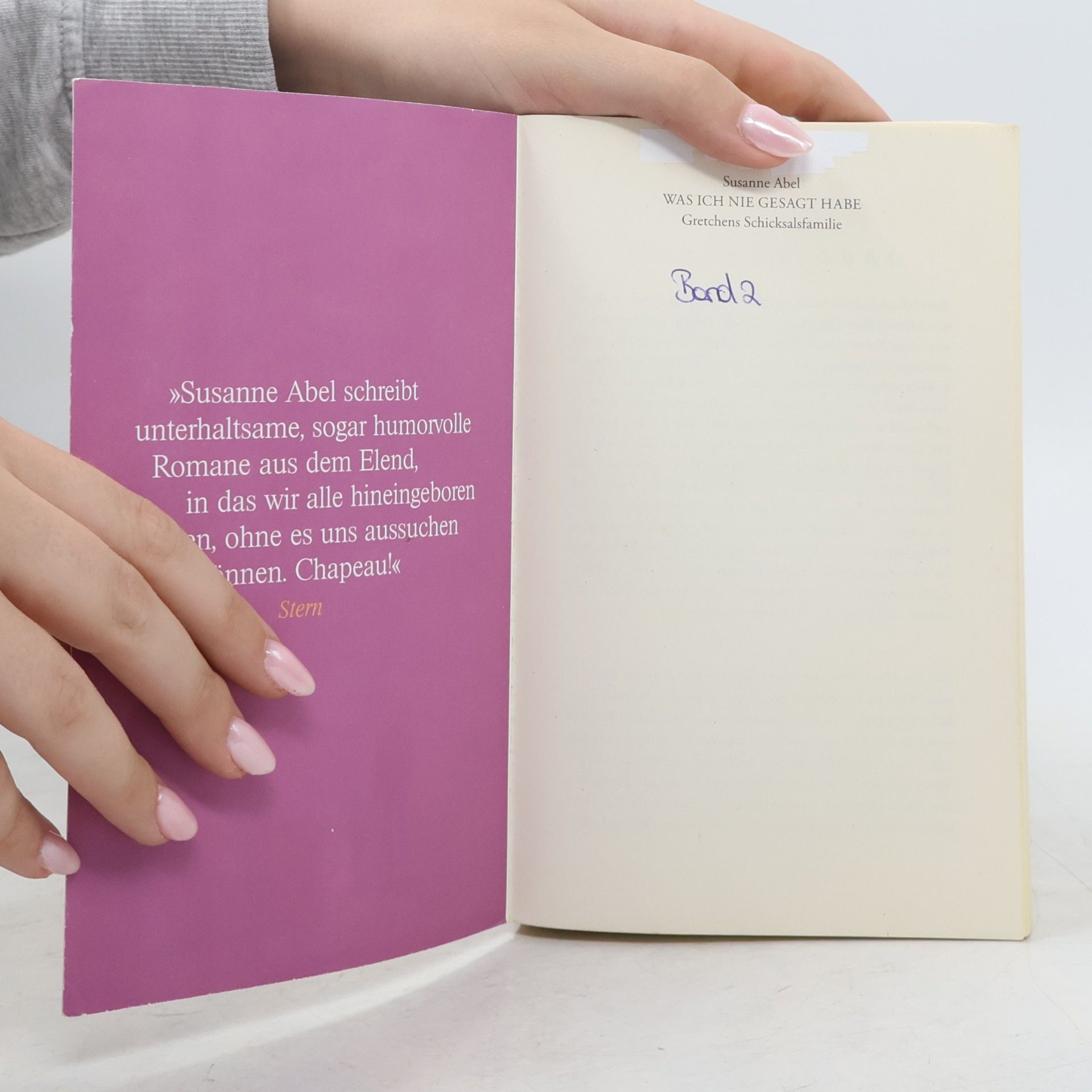 Susanne Abel Was ich nie gesagt habe