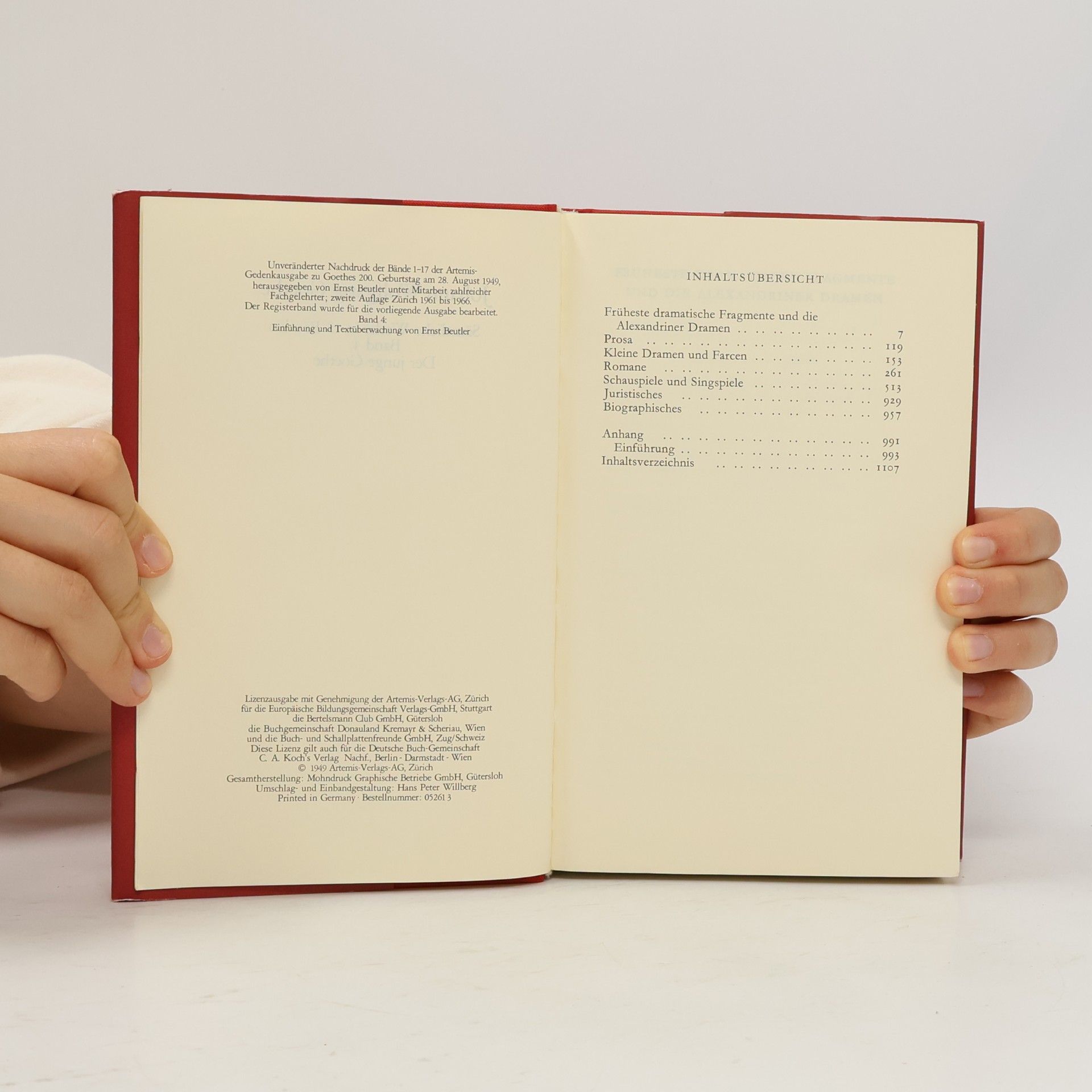 Johann Wolfgang von Goethe Goethe Sämtliche Werke 4