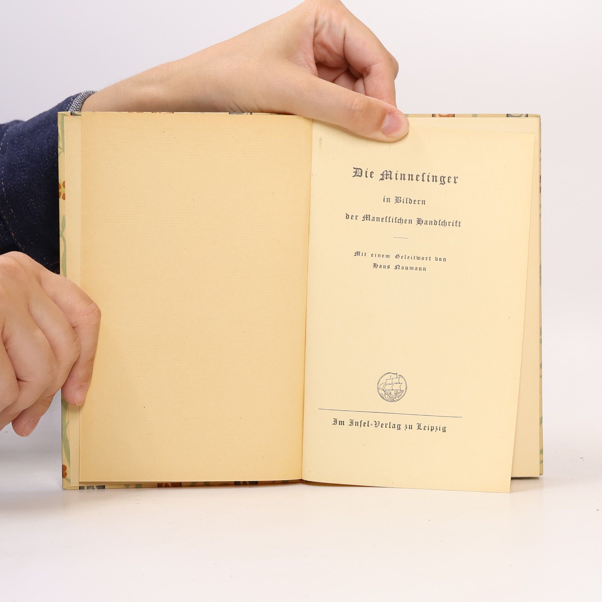 Naumann Hans Die Minnesinger in Bildern der Manessischen Handschrift