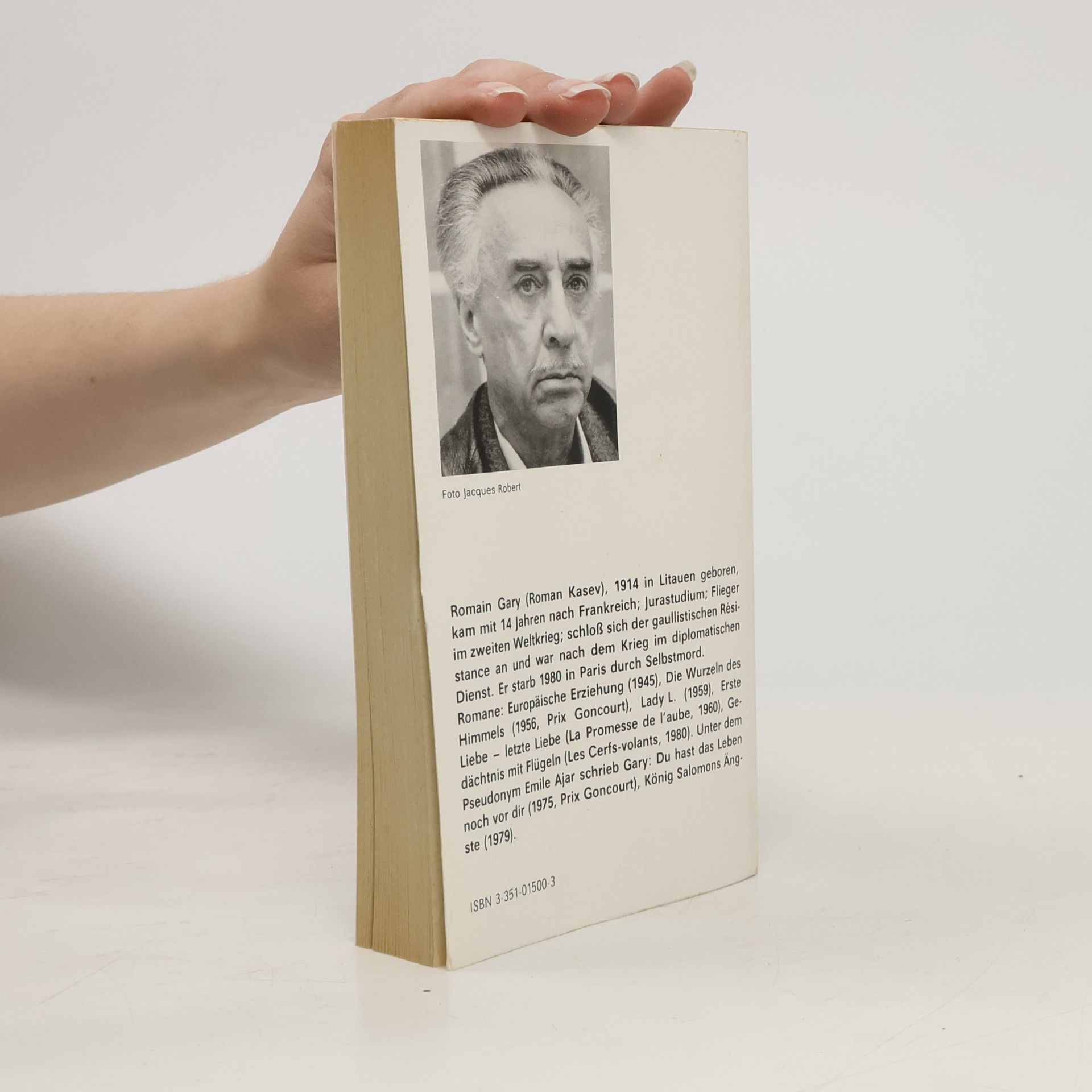 Romain Gary Gedächtnis mit Flügeln. Roman