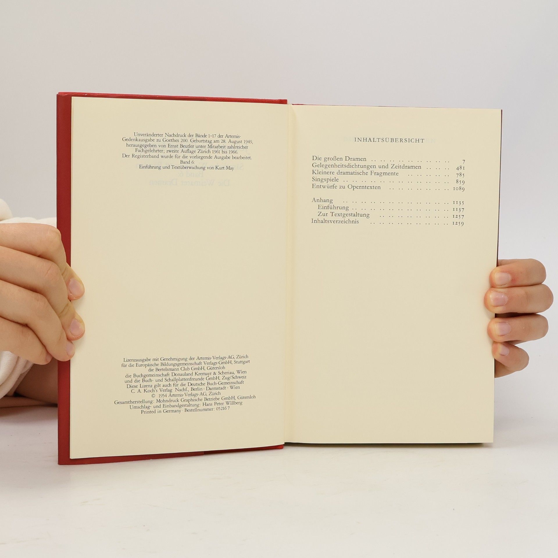 Johann Wolfgang von Goethe Goethe Sämtliche Werke 6