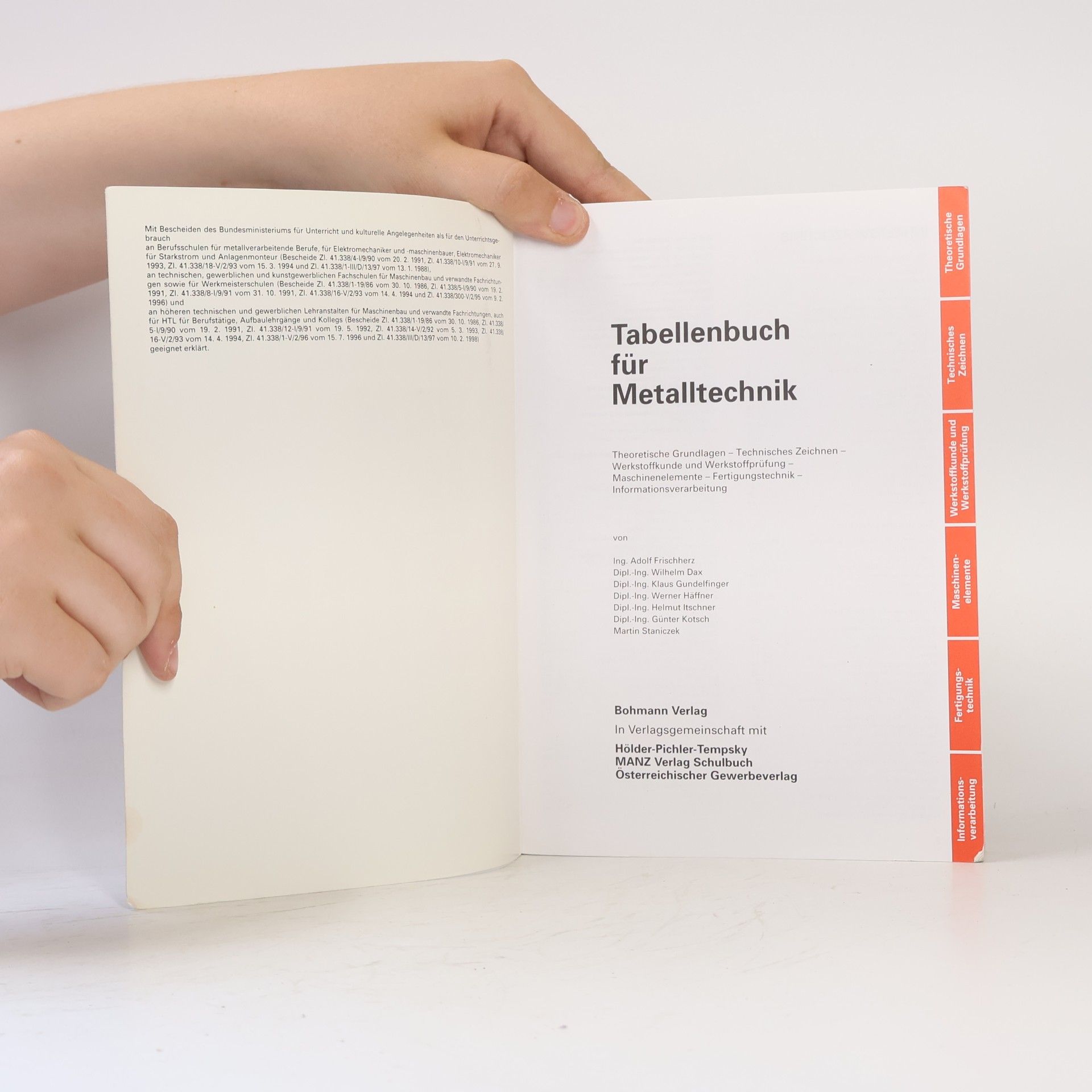 Kolektiv autorů Tabellenbuch für Metalltechnik
