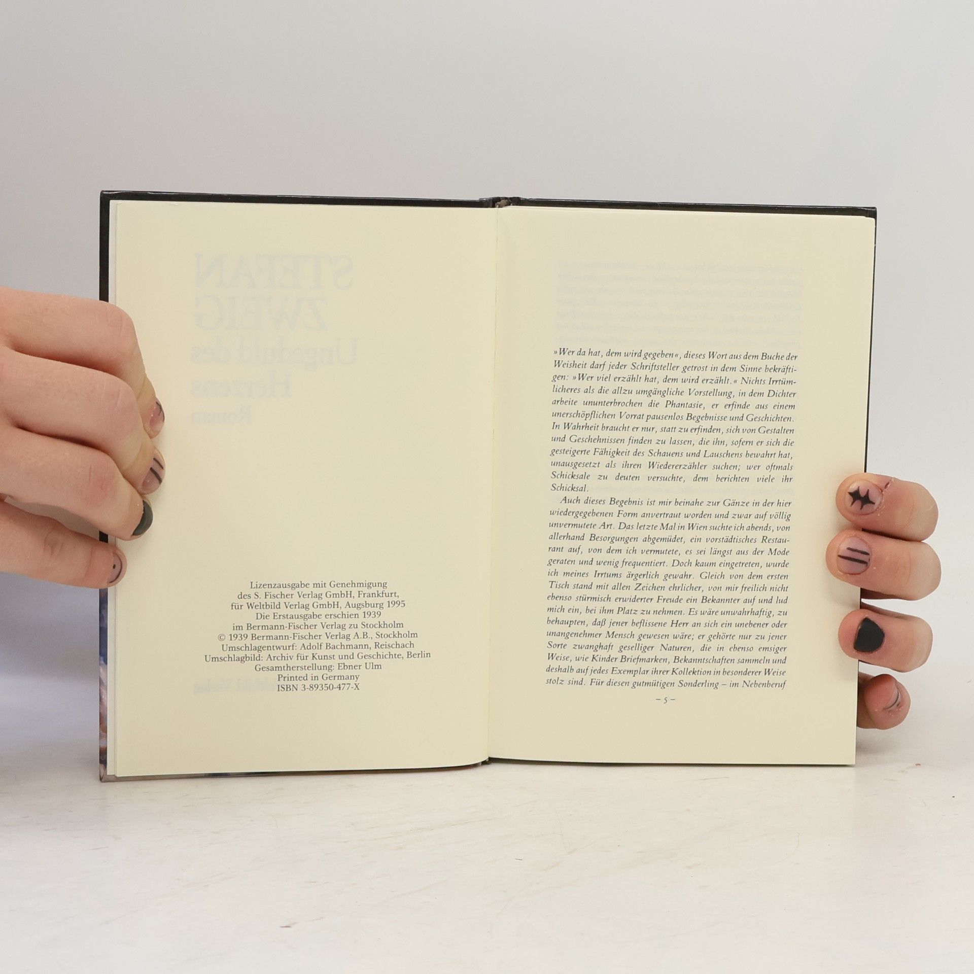 Stefan Zweig Ungeduld des Herzens