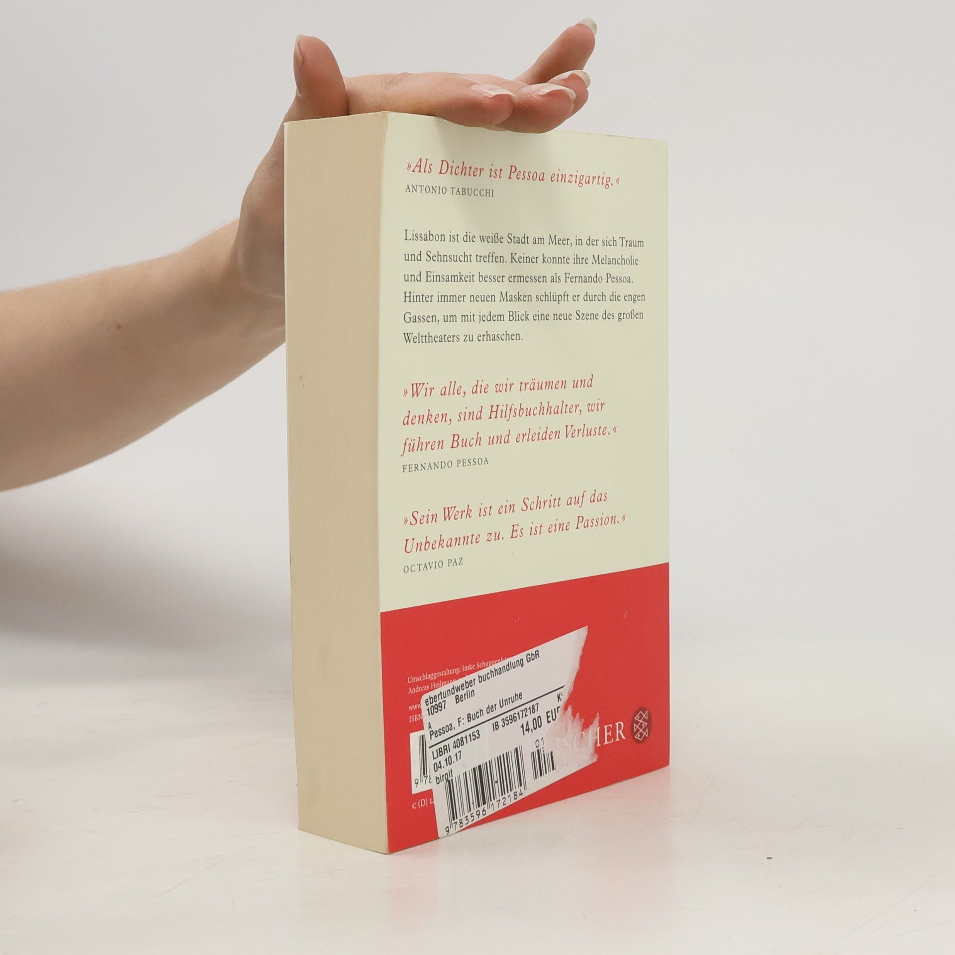 Fernando Pessoa Das Buch der Unruhe des Hilfsbuchhalters Bernardo Soares