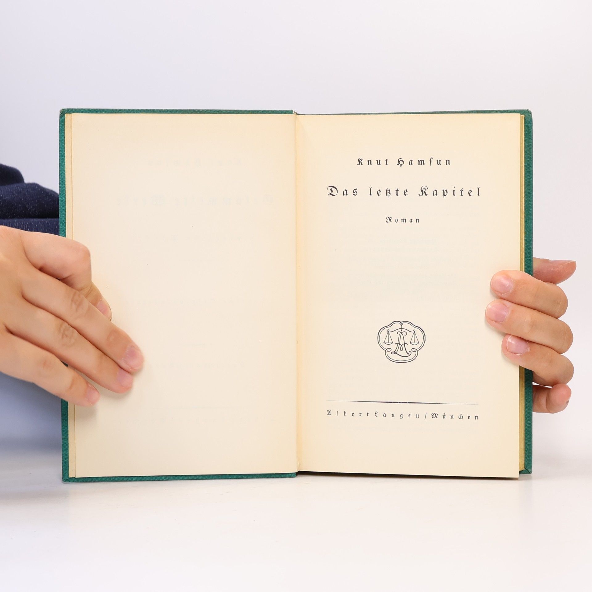 Knut Hamsun Das letzte Kapitel