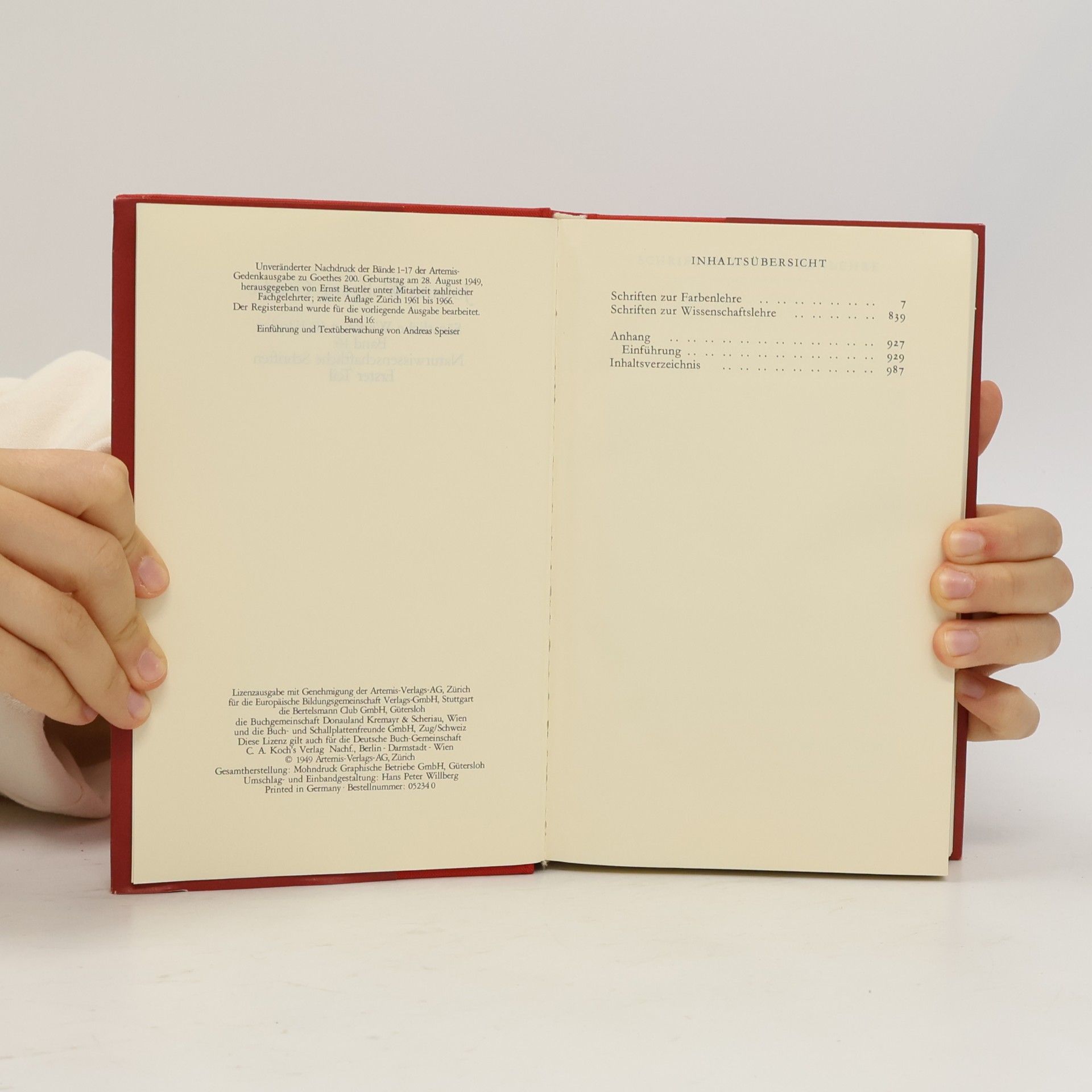 Johann Wolfgang von Goethe Goethe Sämtliche Werke 16