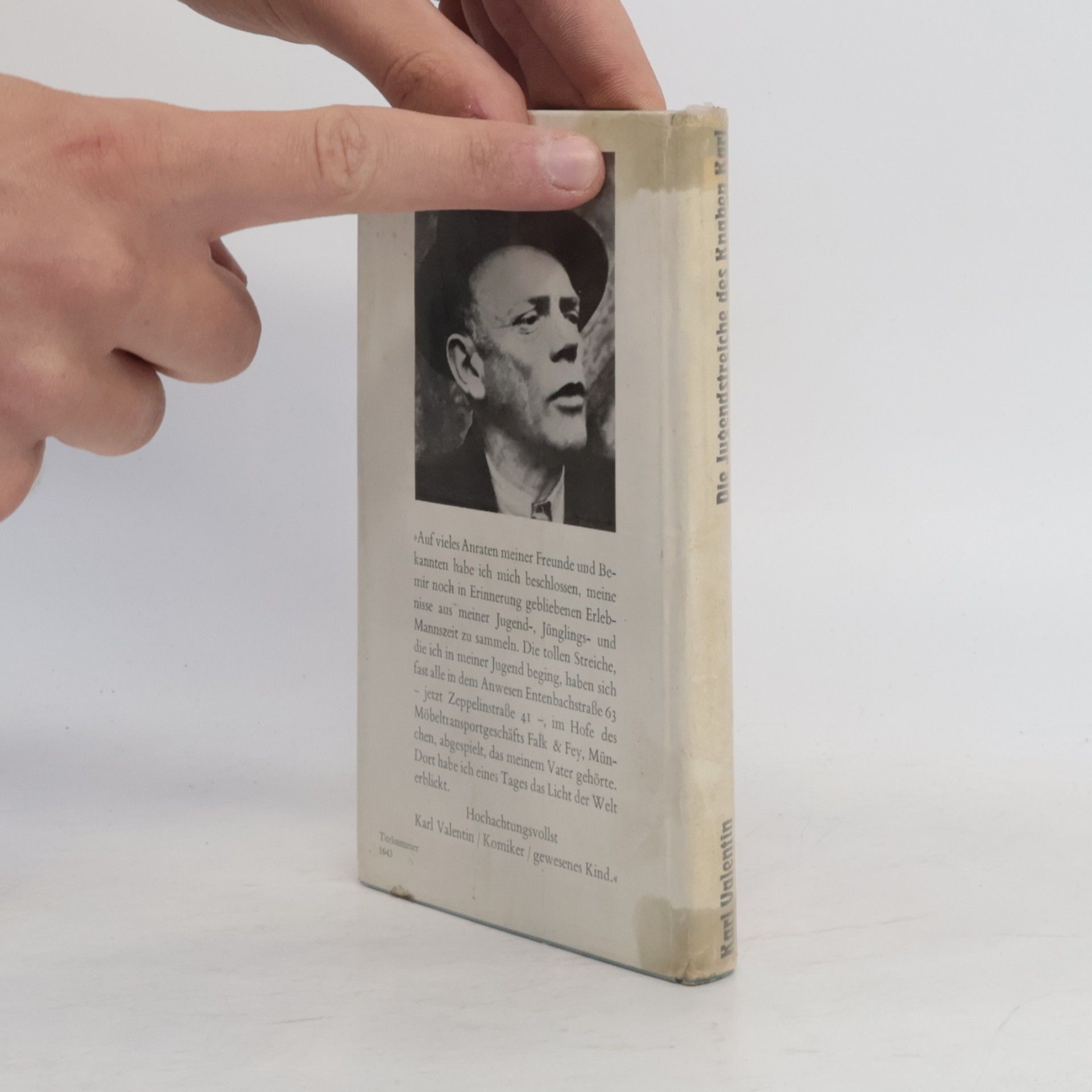 Karl Valentin Die Jugendstreiche des Knaben Karl