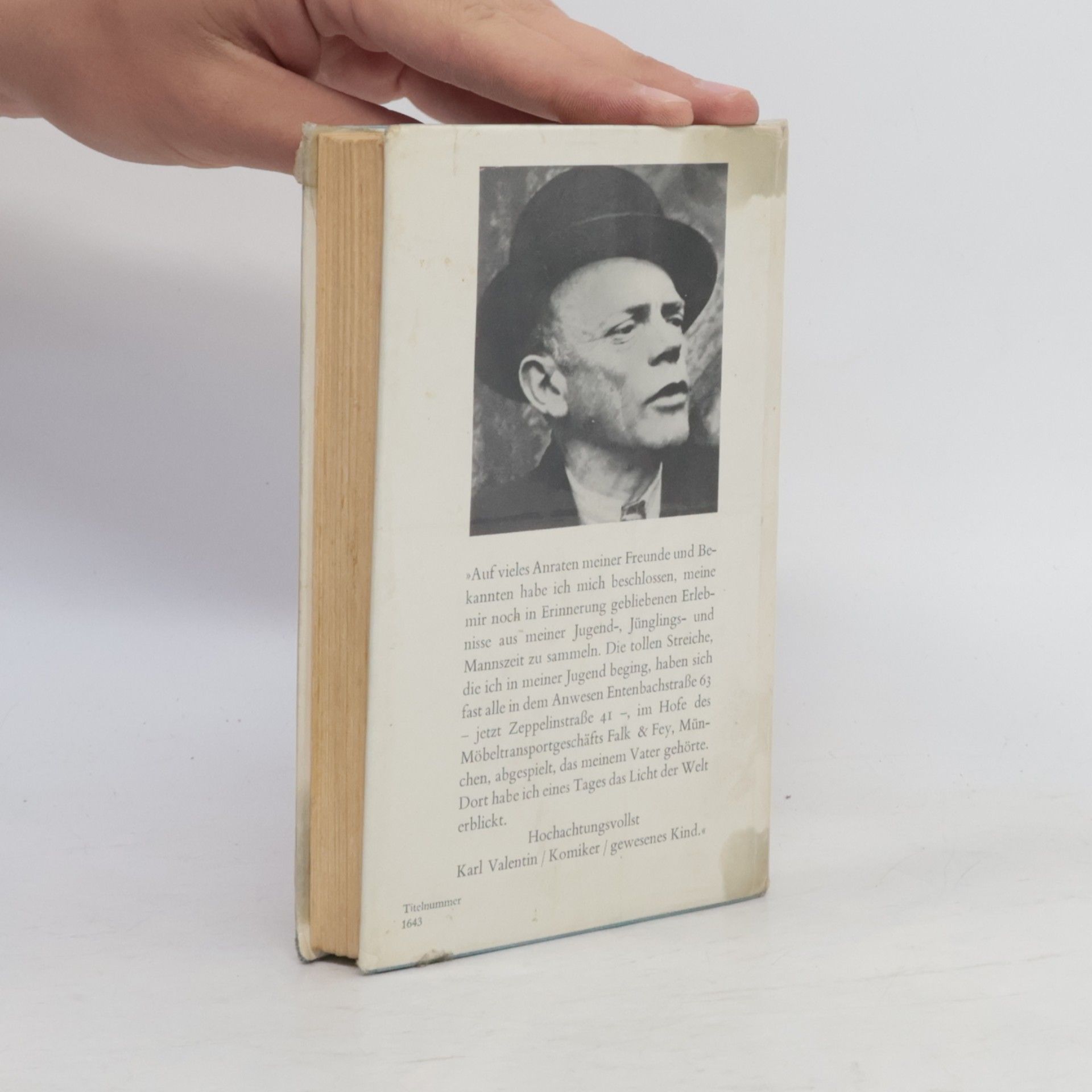 Karl Valentin Die Jugendstreiche des Knaben Karl