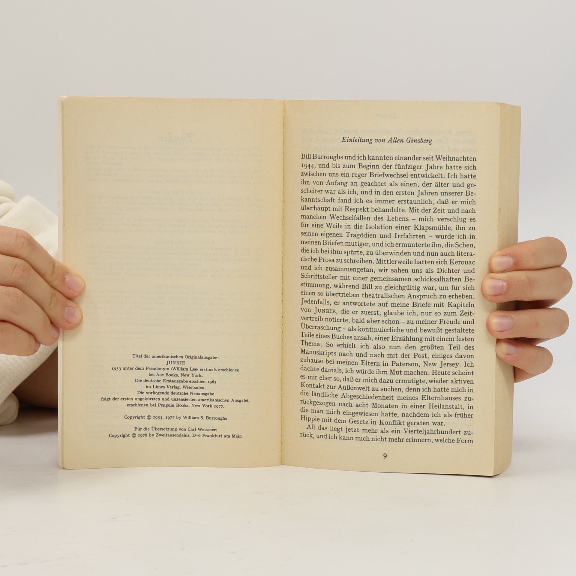 William S. Burroughs Junkie. Auf der Suche nach Yage. Naked Lunch. Nova Express