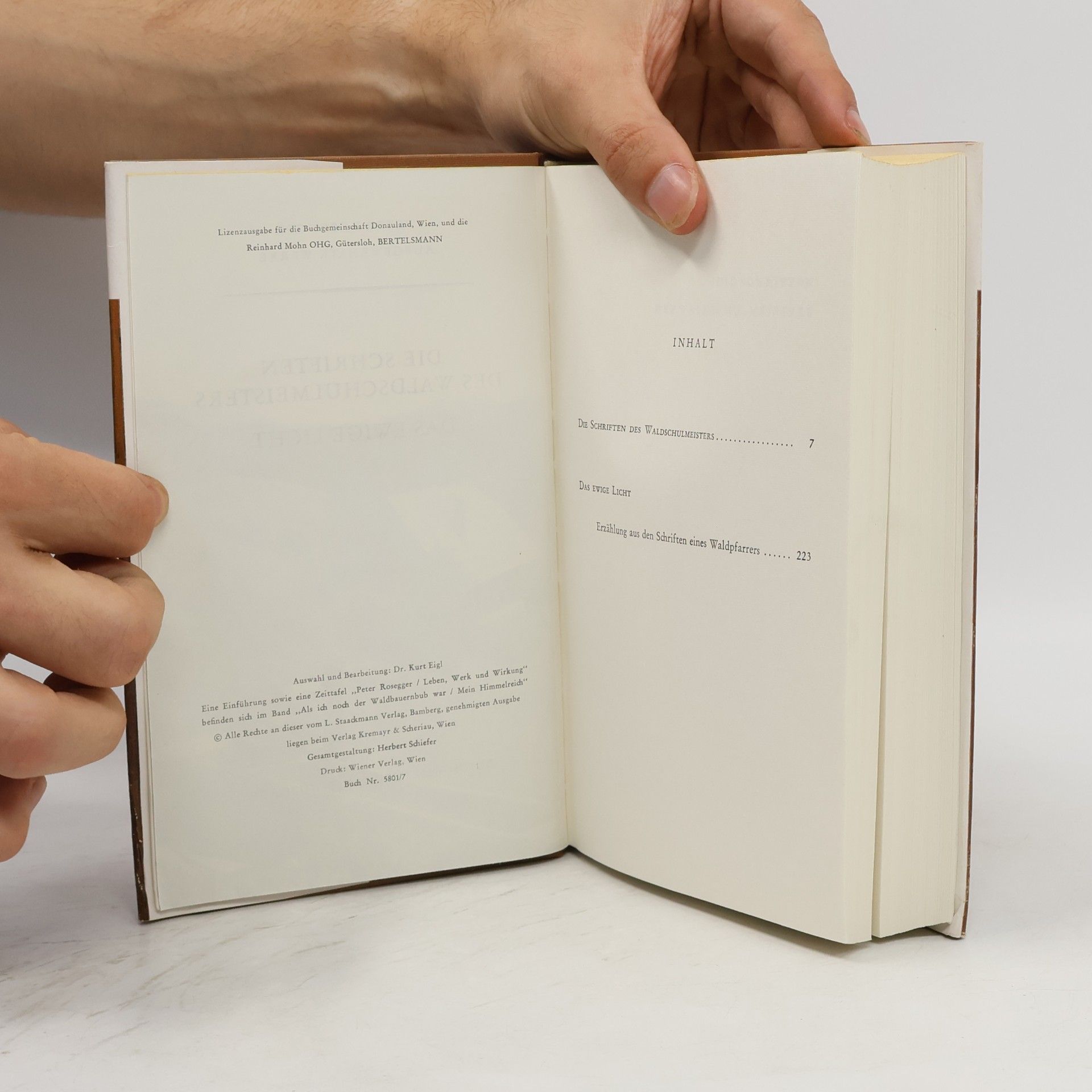 Peter Rosegger Die Schriften des waldschulmeisters. Das ewige licht