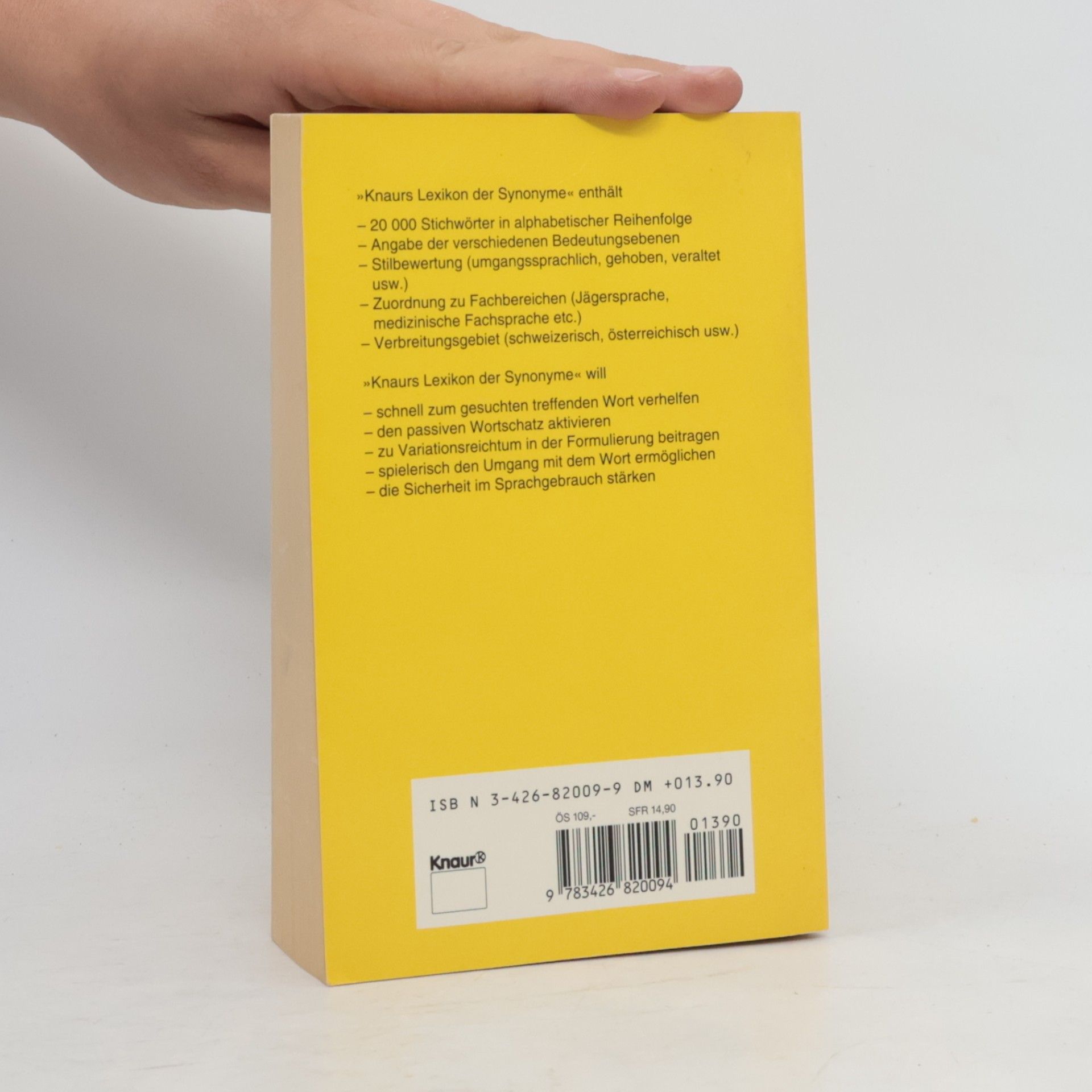 Autorenkollektiv Knaurs Lexikon der Synonyme : der treffende Ausdruck - das passende Wort