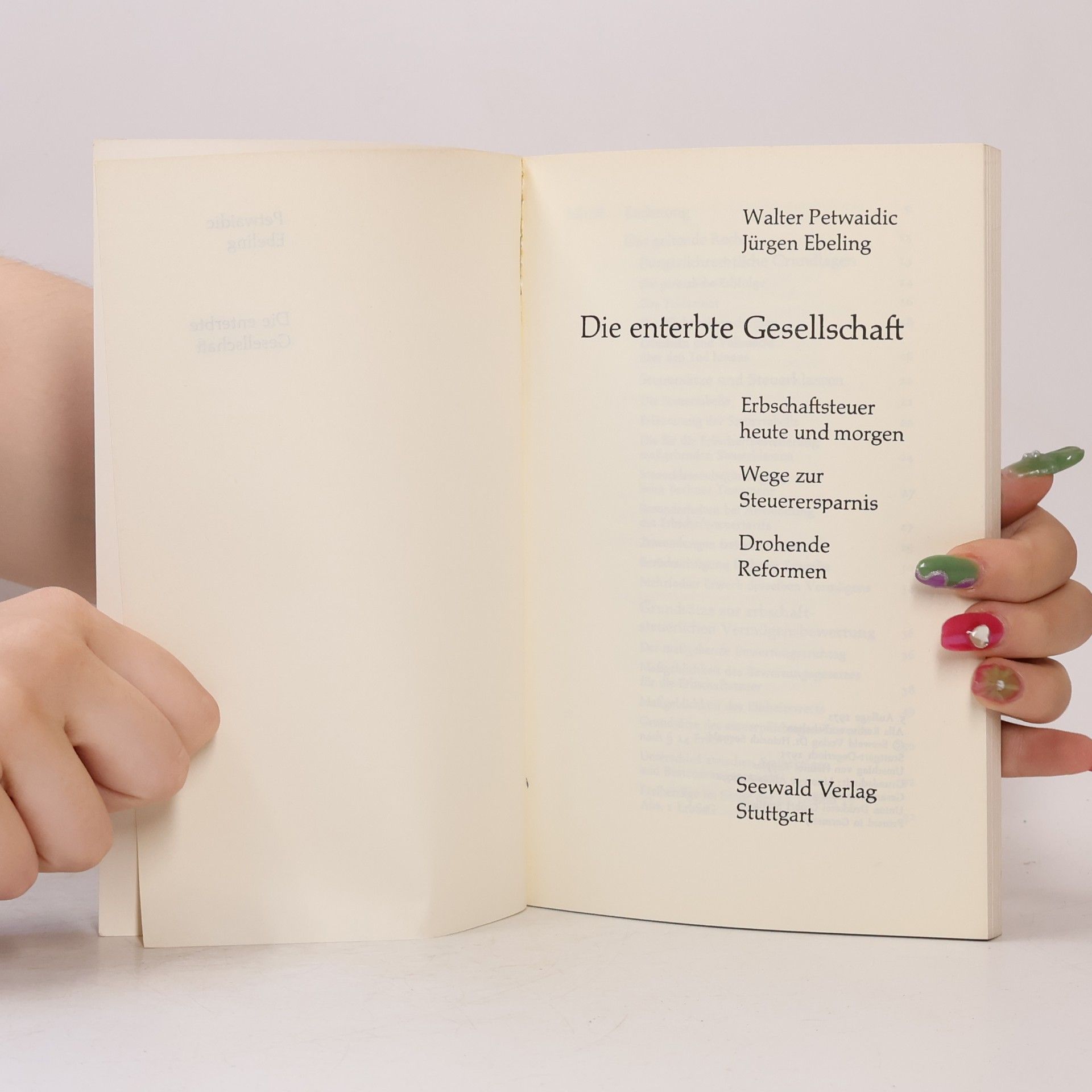Walter Petwaidic Die enterbte Gesellschaft