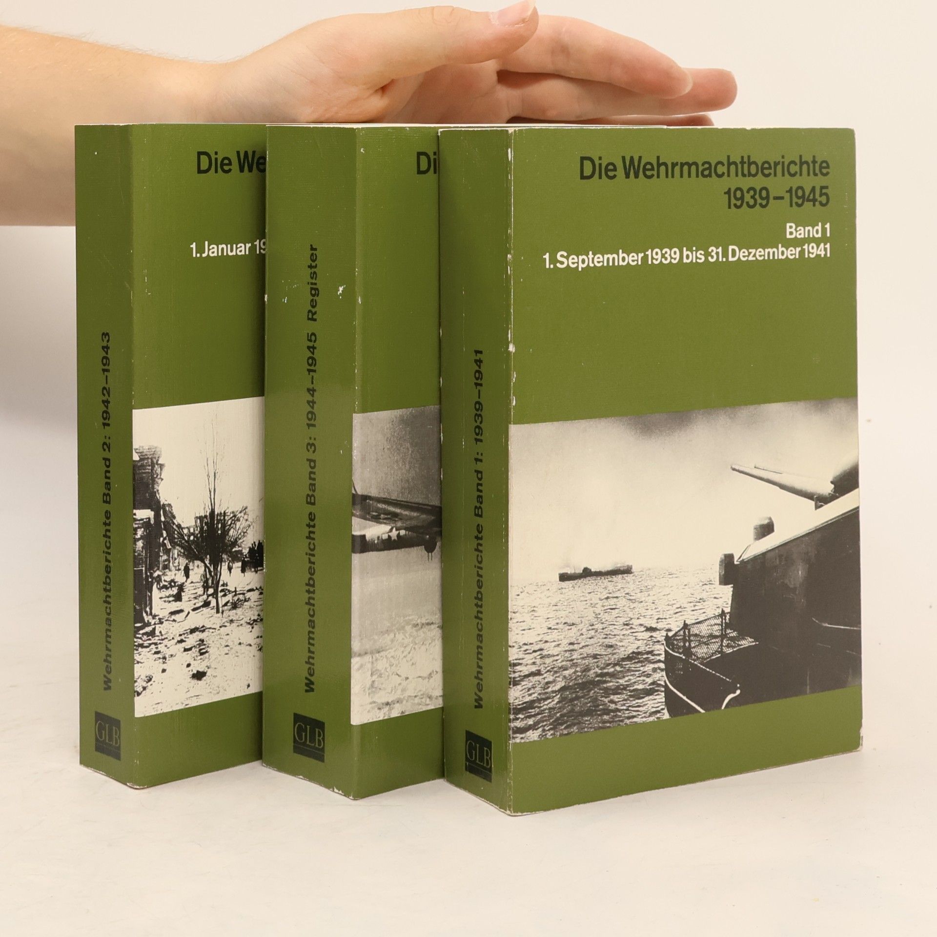 Drei Bände Die Wehrmachtberichte 1-3: 1939-1945