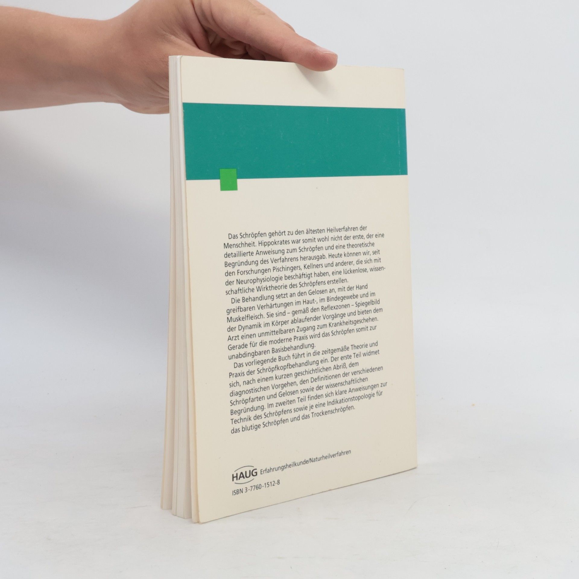 Johann Abele Lehrbuch der Schröpfkopfbehandlung