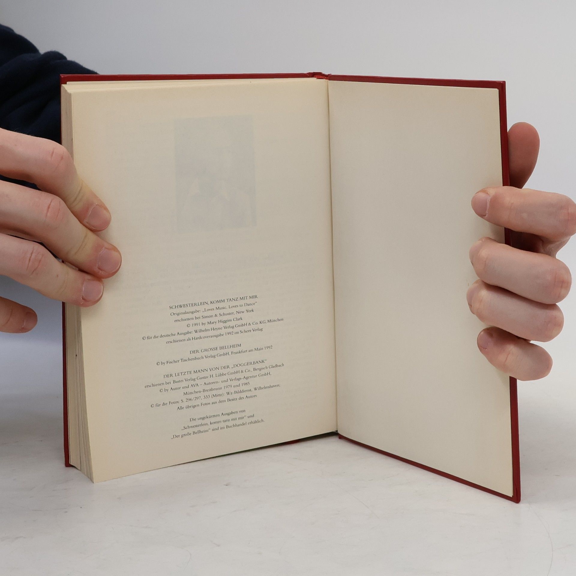 Mary Higginsová Clarková Reader's Digest Auswahlbücher. Schwesterlein, komm tanz mit mir/Der große Bellheim/Der letzte Mann von der "Doggerbank"
