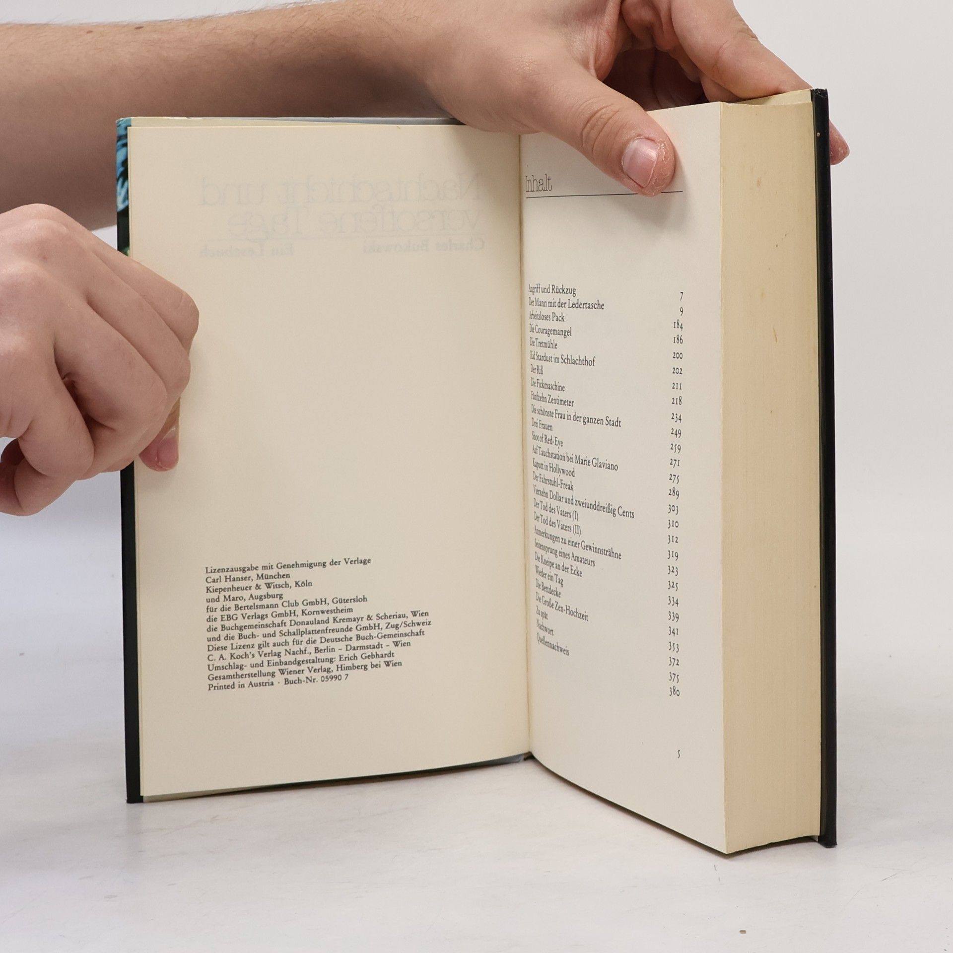 Charles Bukowski Nachtschicht und versoffene Tage