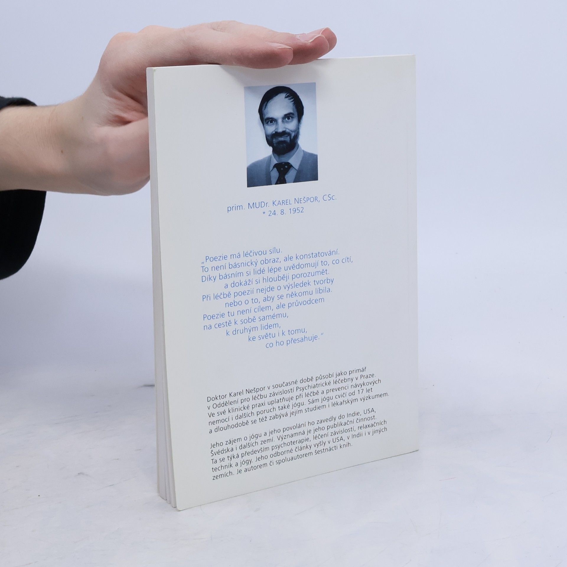 Karel Nešpor Jóga, poezie, psychoterapie