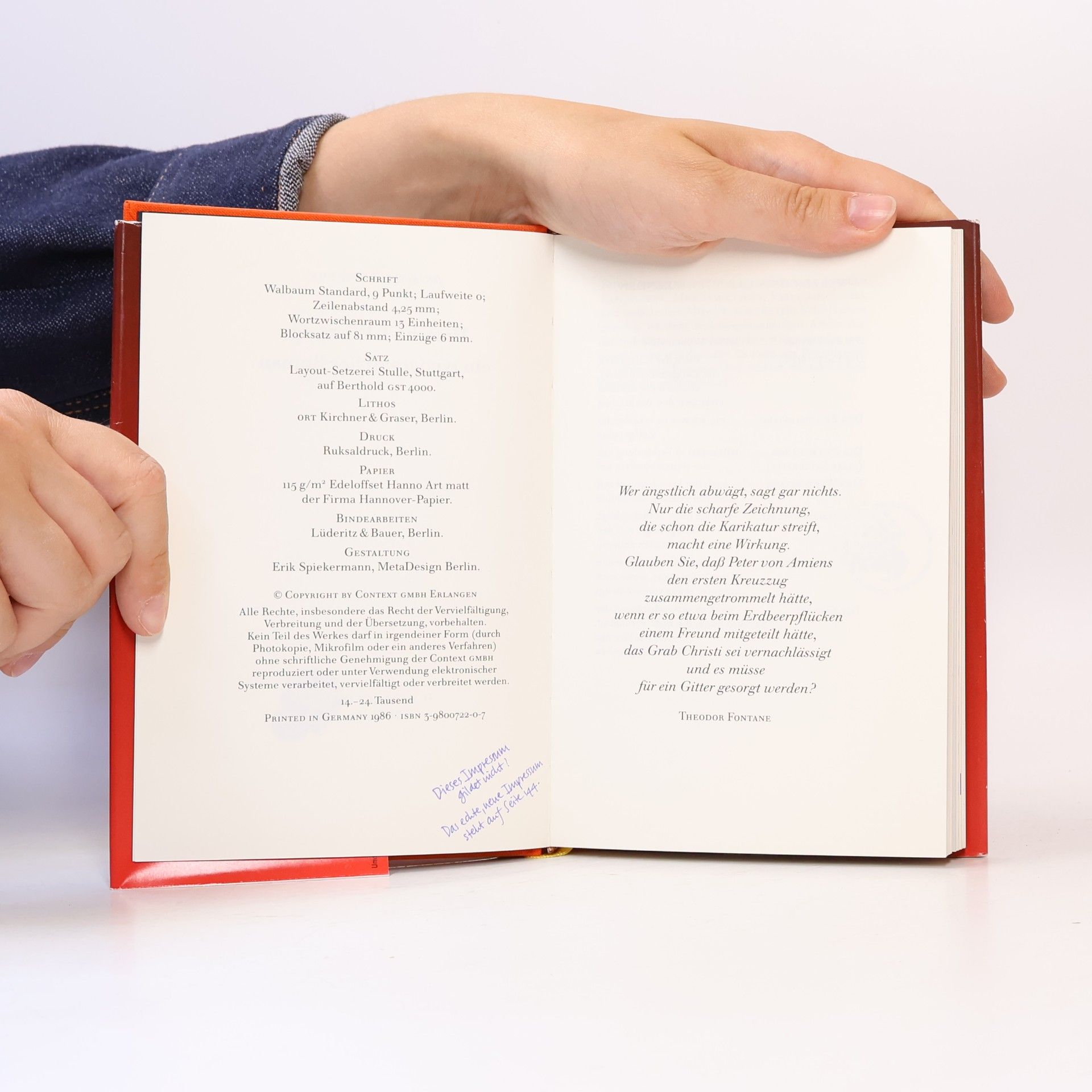 Erik Spiekermann Ursache & Wirkung. ein typografischer Roman