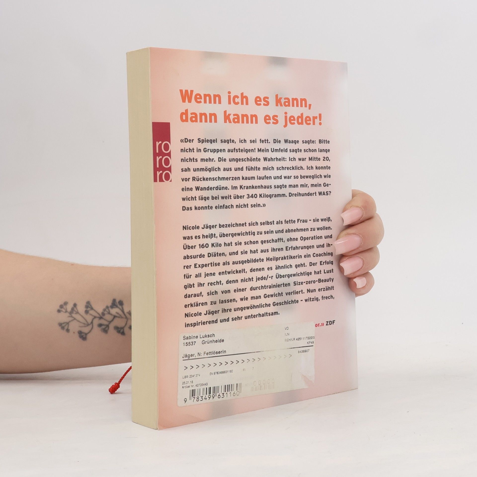 Nicole Jäger Die Fettlöserin : eine Anatomie des Abnehmens