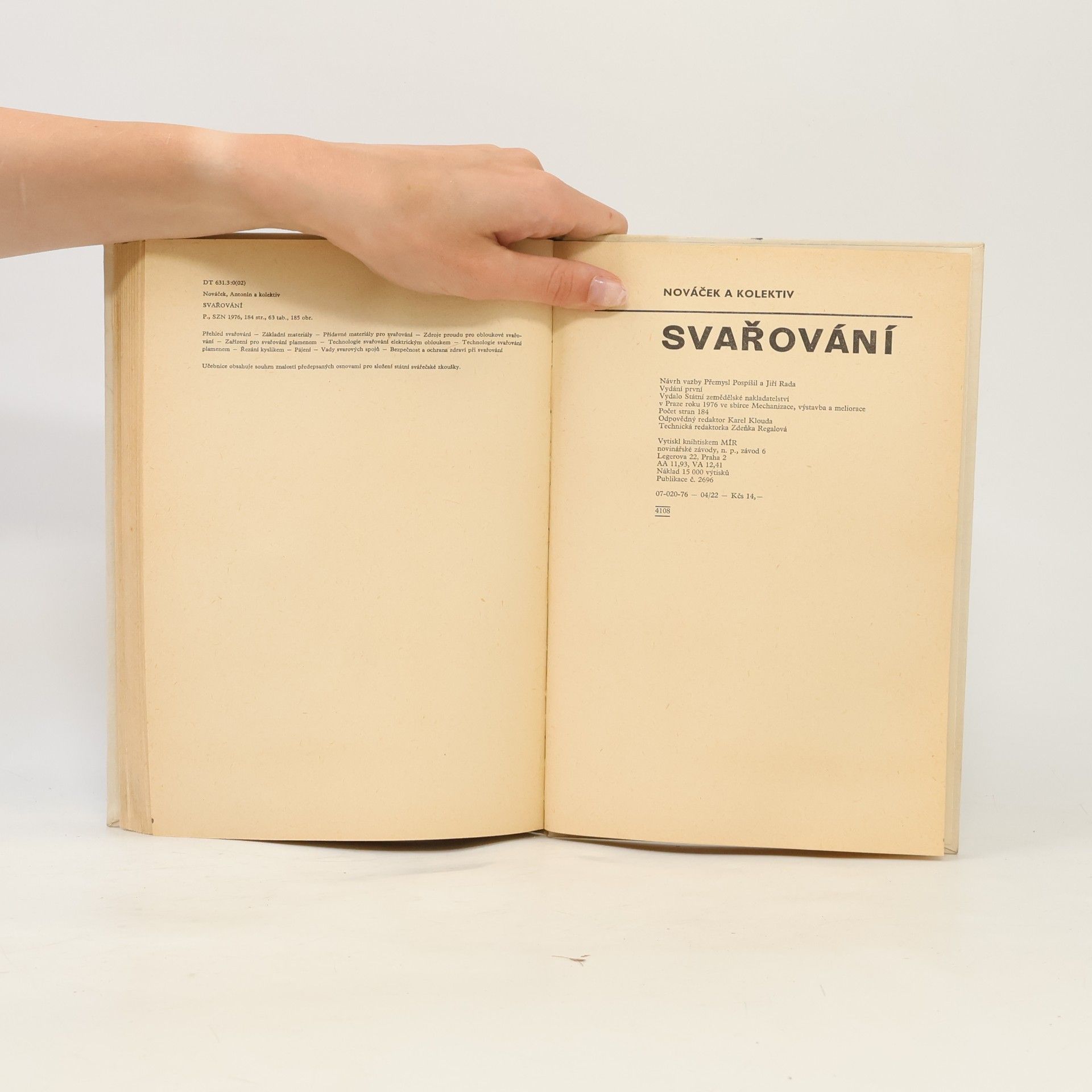 Jiří Šenk Svařování. Učebnice pro odborná učiliště a učňovské školy