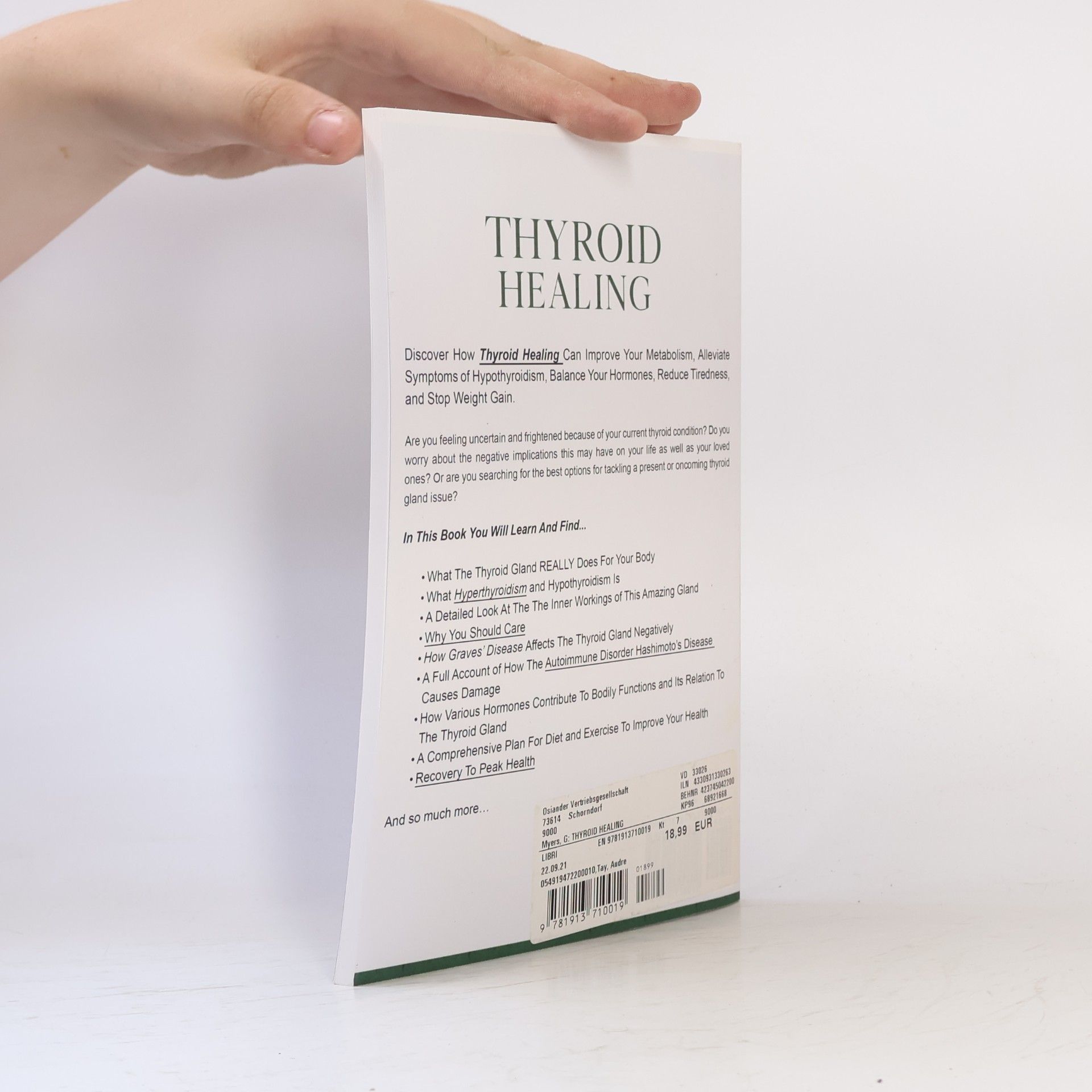 Dr George Barna Thyroid Healing: The Proven 4 Week Program to Improve Your Metabolism, Hypothyroidism, Hormones, Tiredness, & Weight Gain