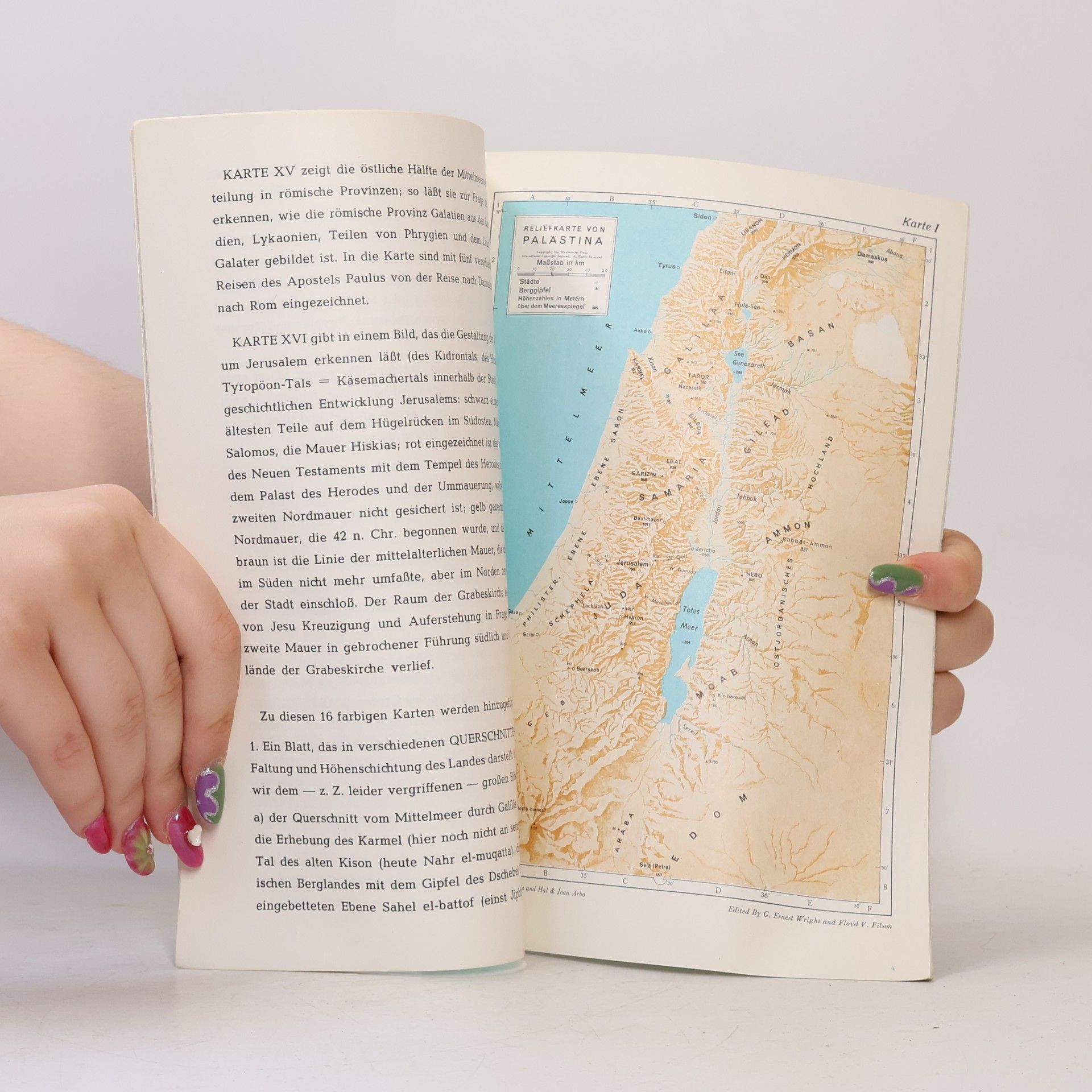 George Ernst Wright Kleiner historischer Bibelatlas