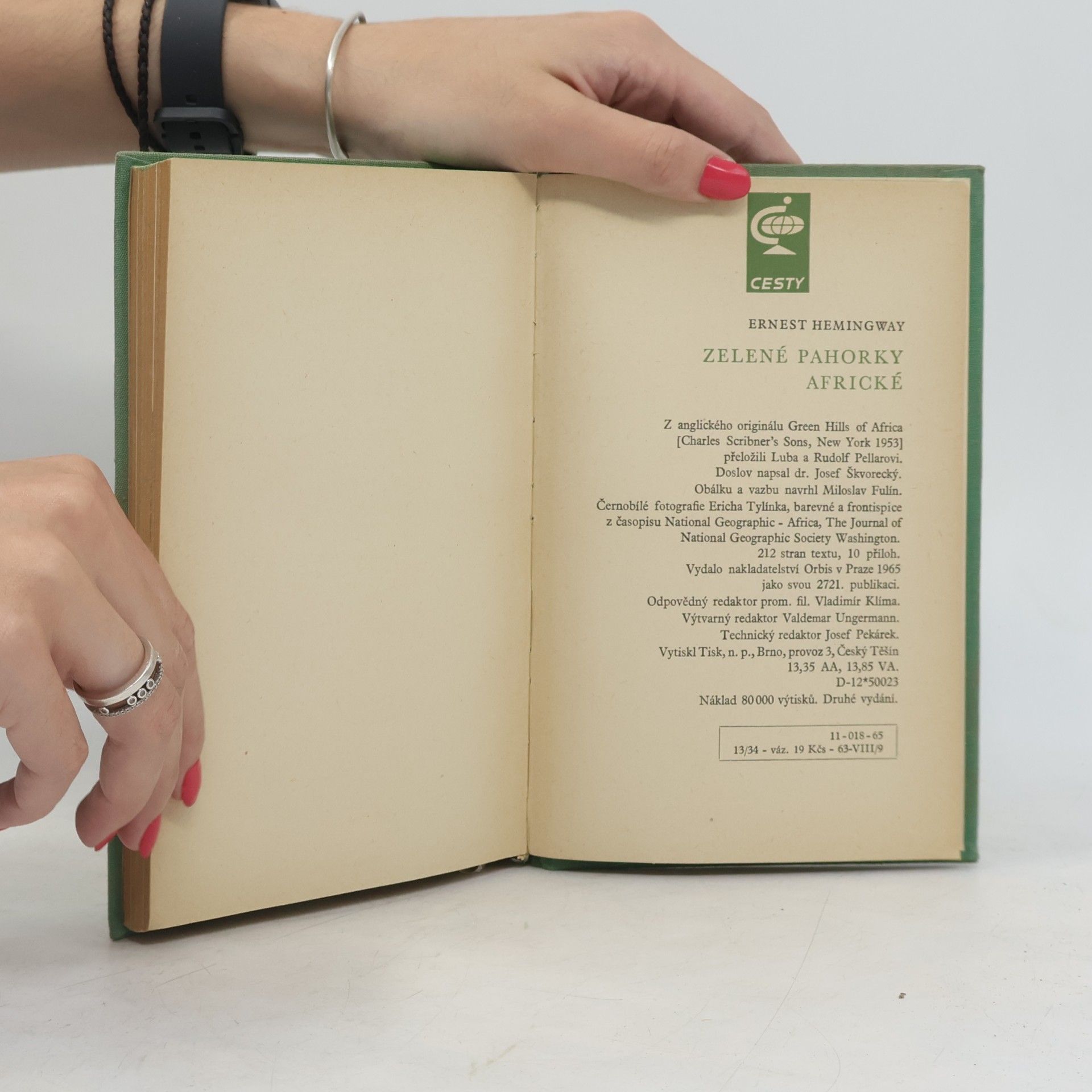 Ernest Hemingway Zelené pahorky africké