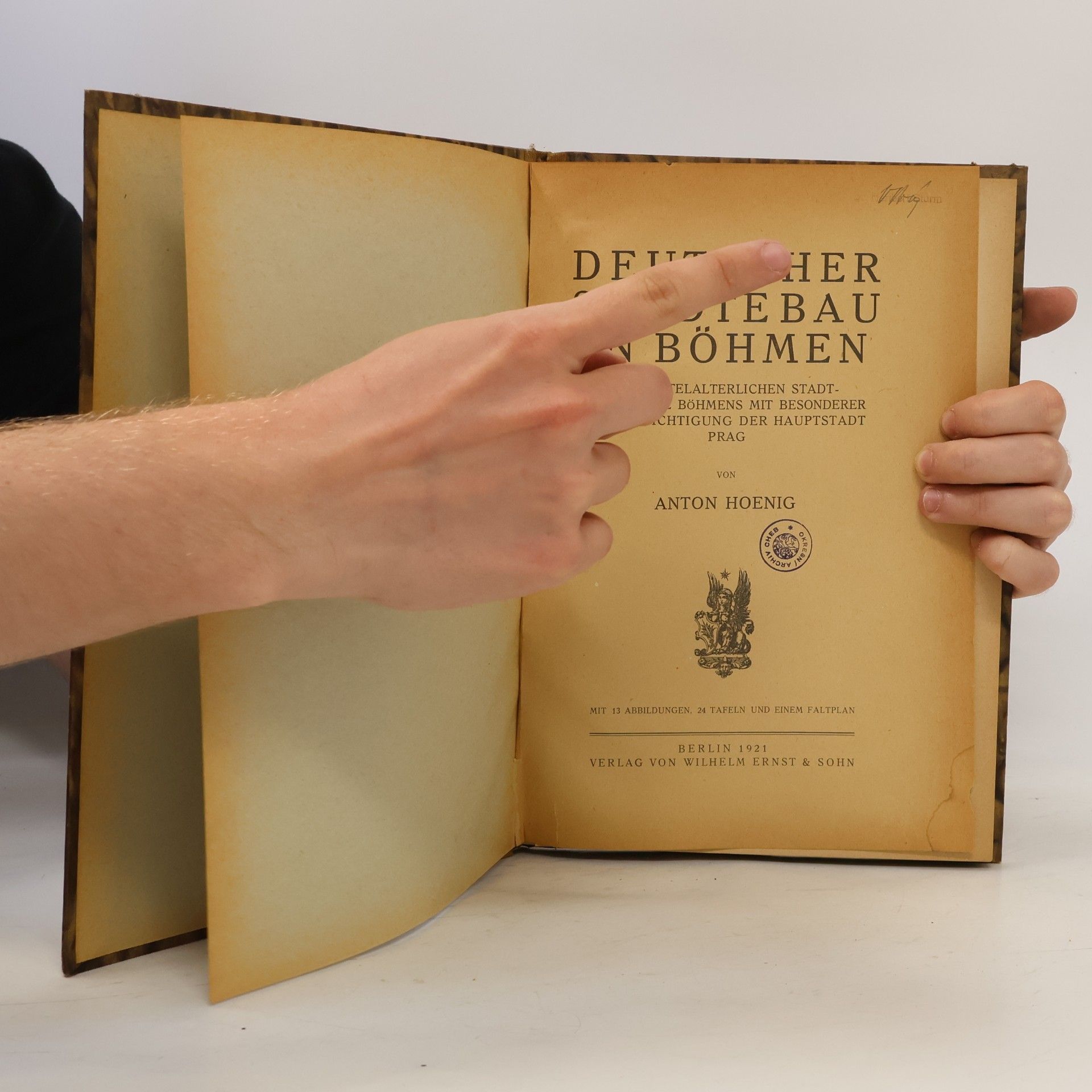 Anton Hoenig Deutscher Städtebau in Böhmen