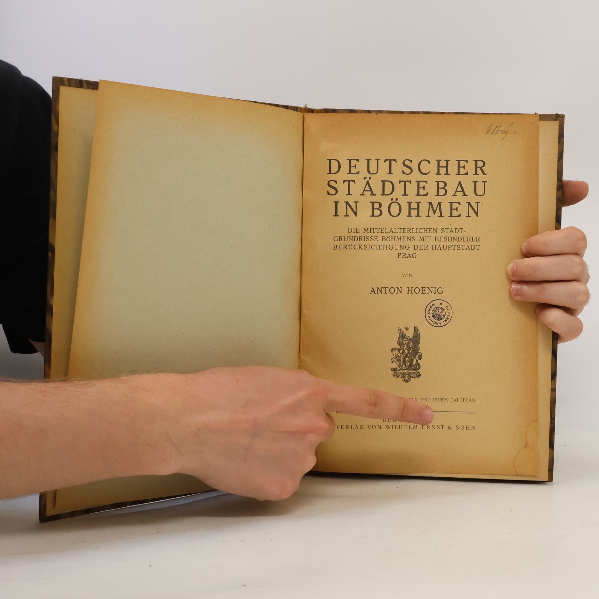 Anton Hoenig Deutscher Städtebau in Böhmen