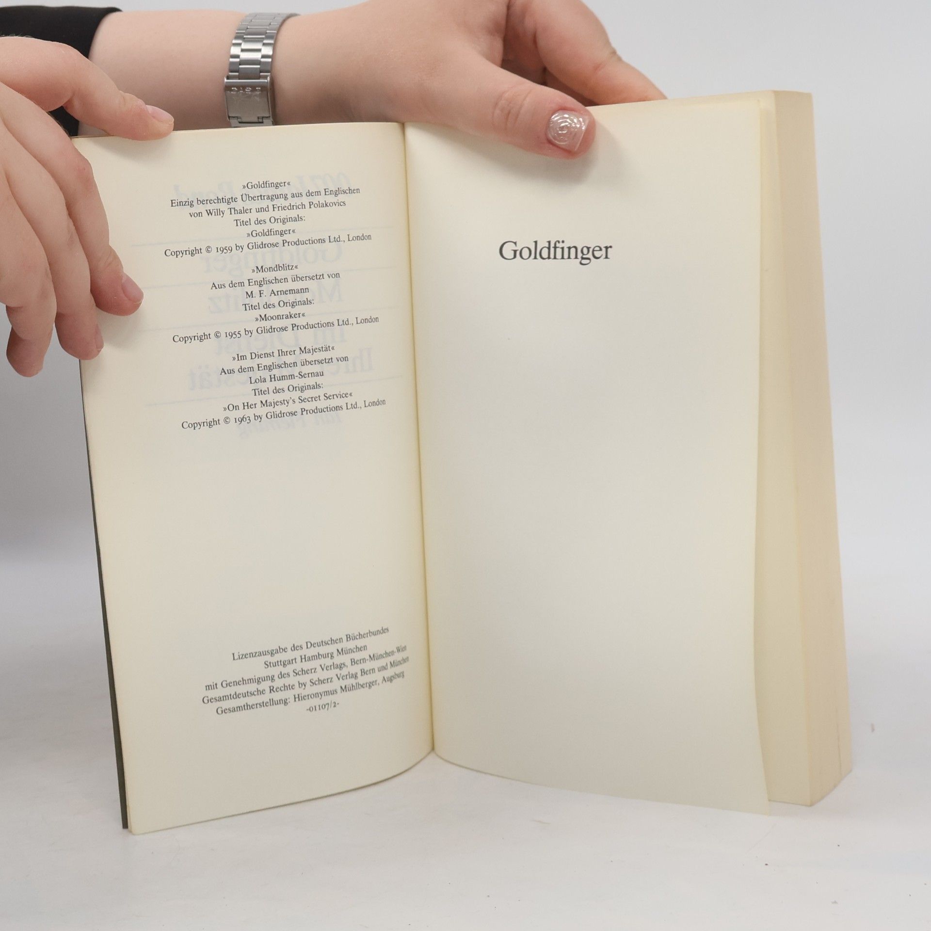 Ian Fleming 007 James Bond: Goldfinger, Mondblitz, Im Dienst Ihrer Majestät