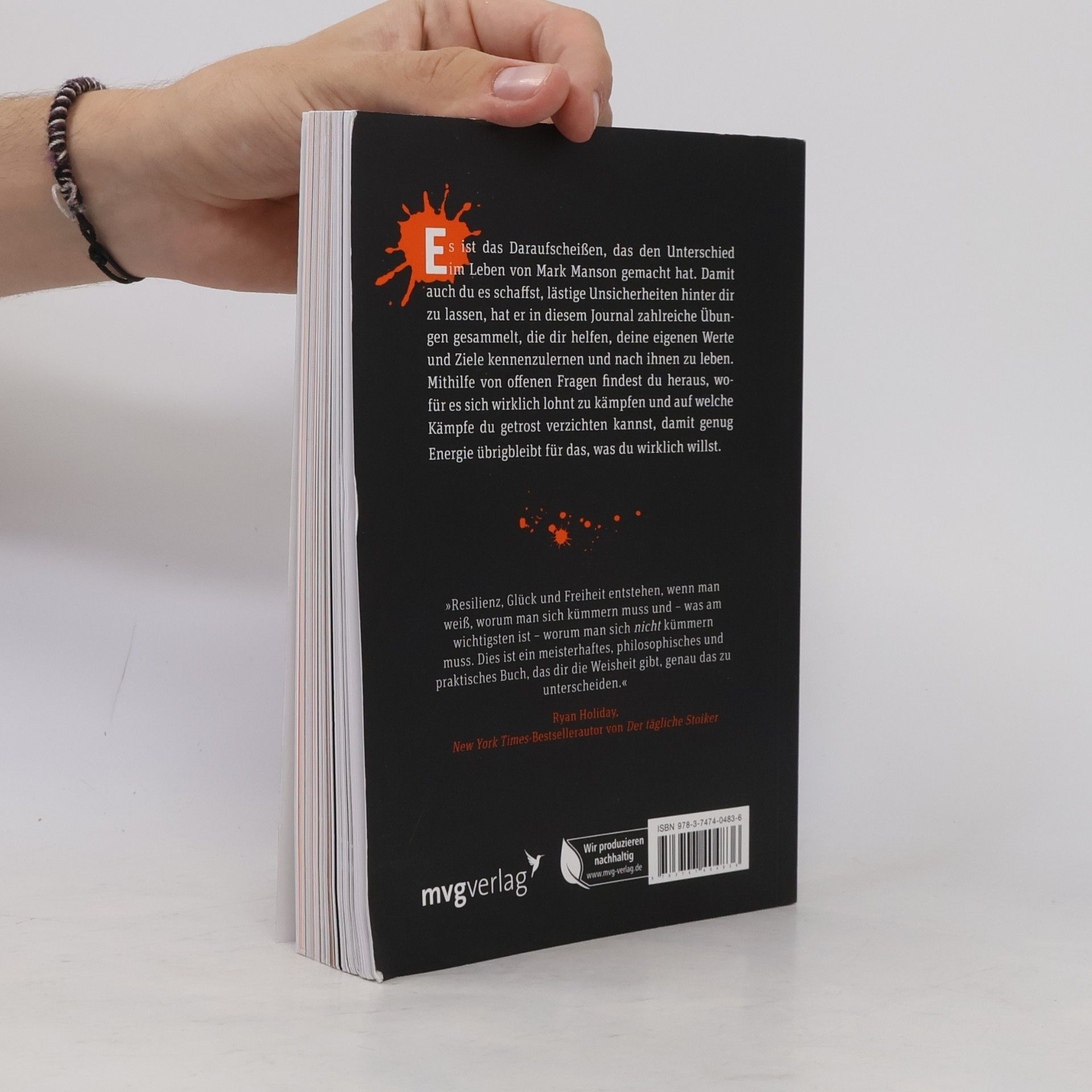 Mark Manson Die subtile Kunst des Daraufscheißens: Das Journal