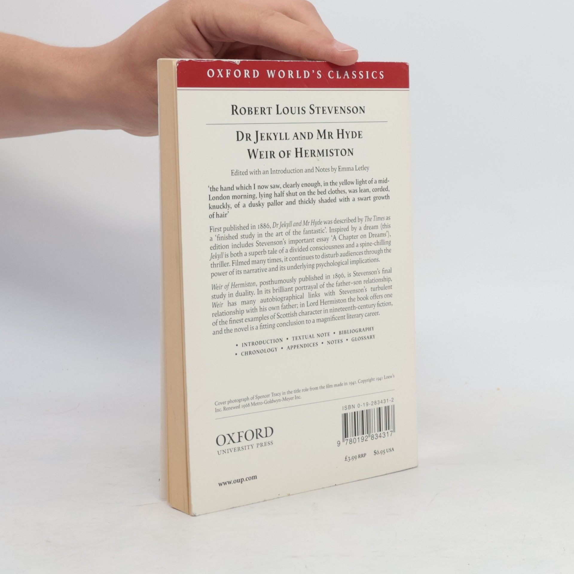 Robert Louis Stevenson Oxford World's Classics: The Strange Case of Dr Jekyll and Mr Hyde & Weir of Hermiston