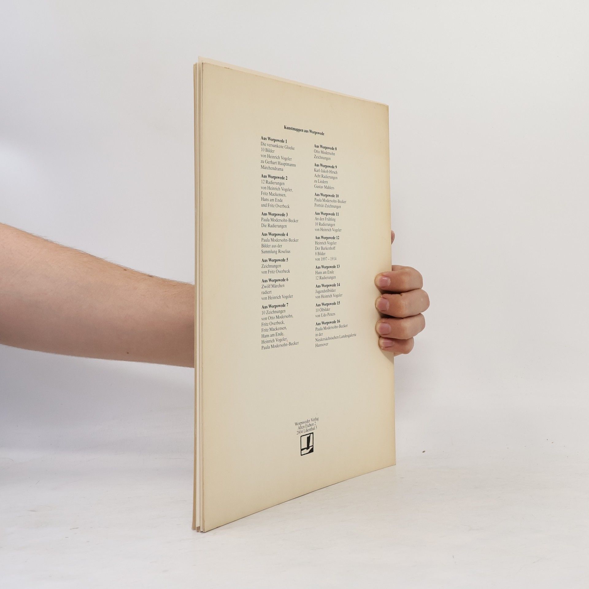 Paula Modersohn-Becker Bilder aus der Sammlung Roselius. Aus Worpswede 4