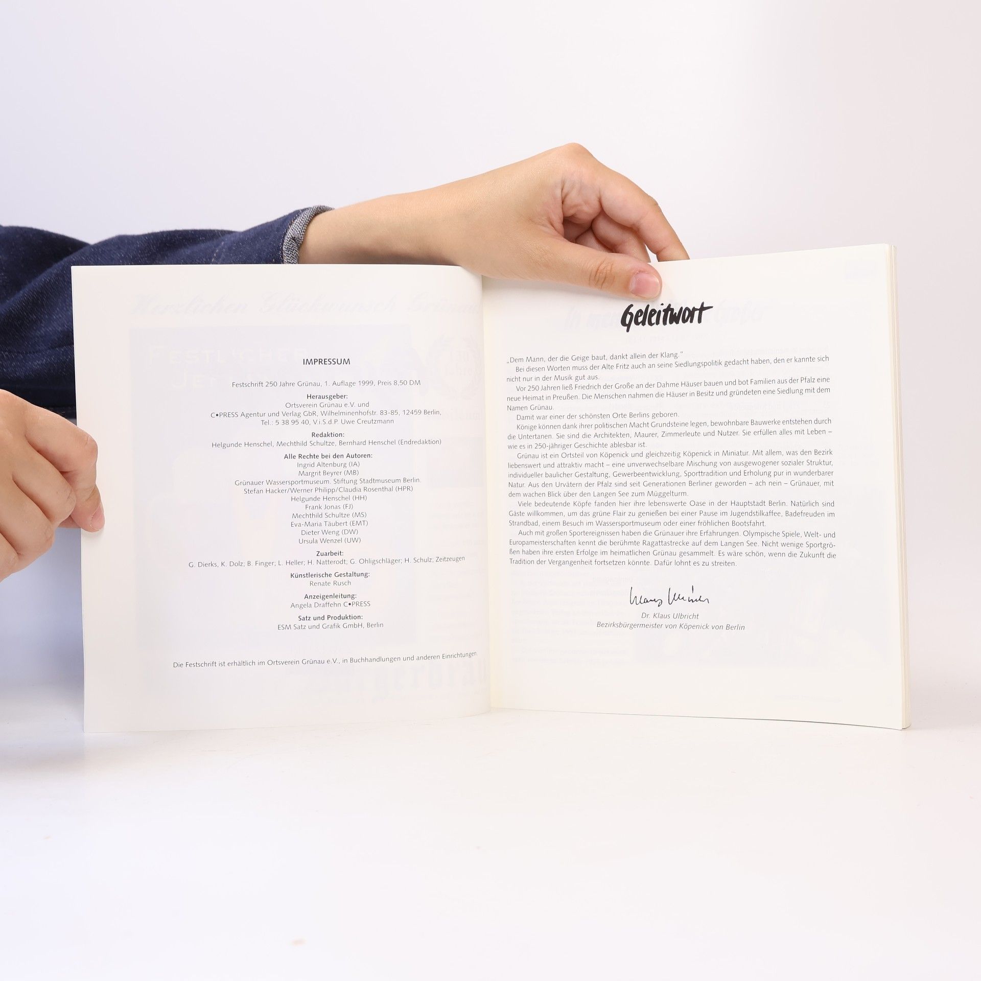 Autorenkollektiv Festschrift: 250 Jahre Grünau