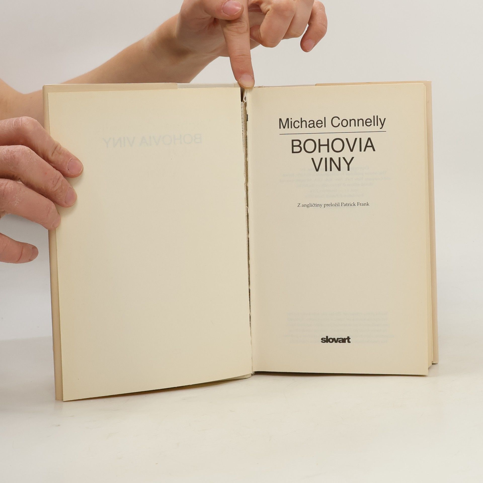 Michael Connelly Bohovia viny