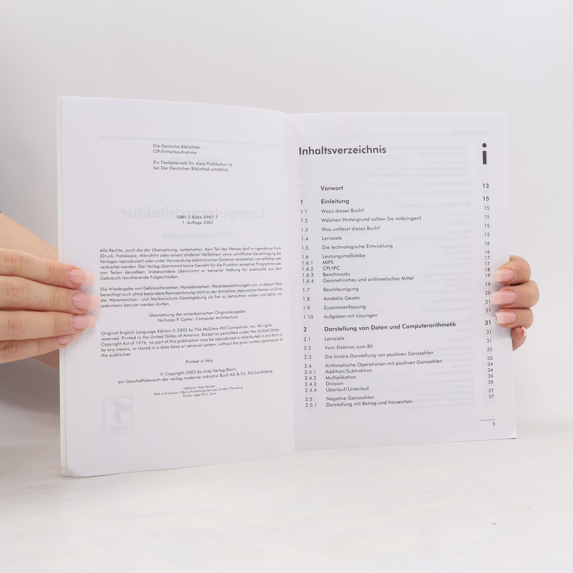 Nicholas P. Carter IT-Studienausgabe: Computerarchitektur