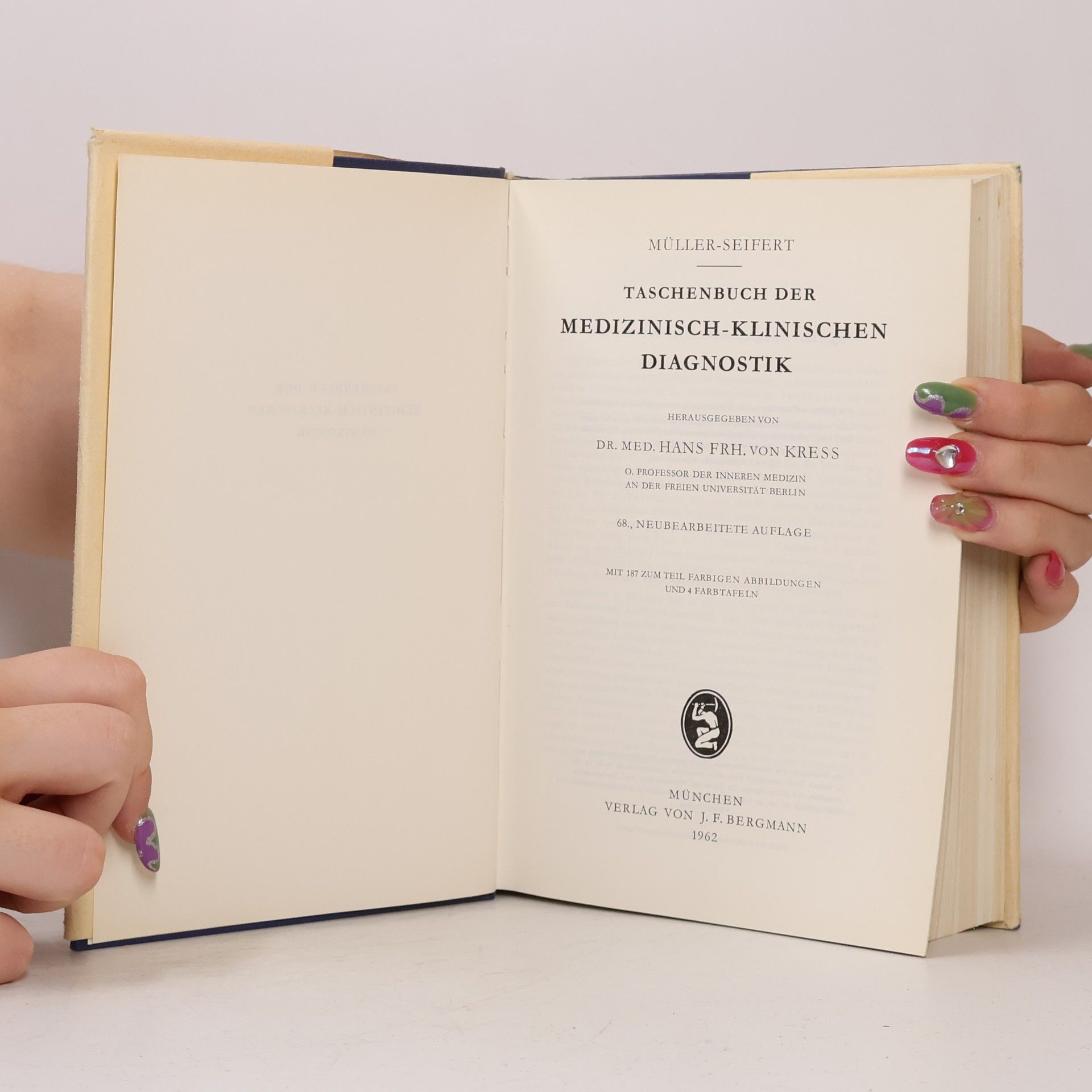Hans von Kress Taschenbuch der Medizinisch-Klinischen Diagnostik