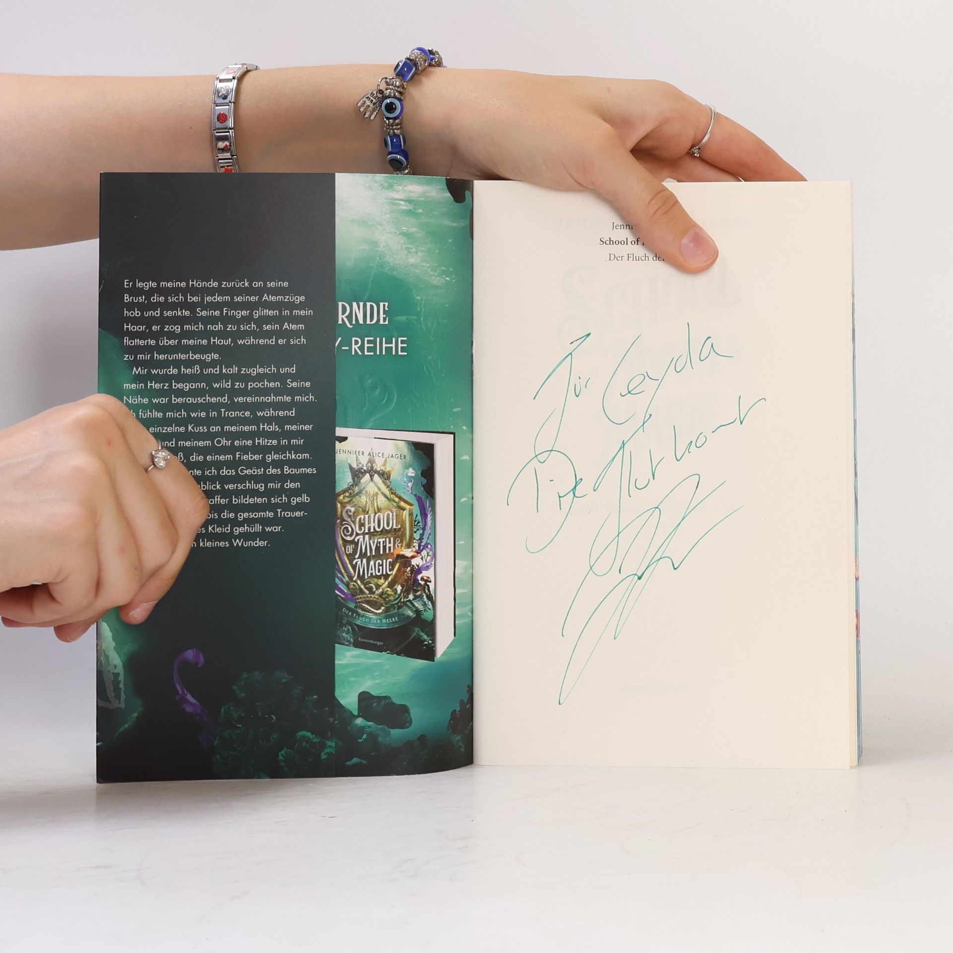 Jennifer Alice Jager School of Myth & Magic, Band 2: Der Fluch der Meere (Limitierte Auflage mit Farbschnitt)