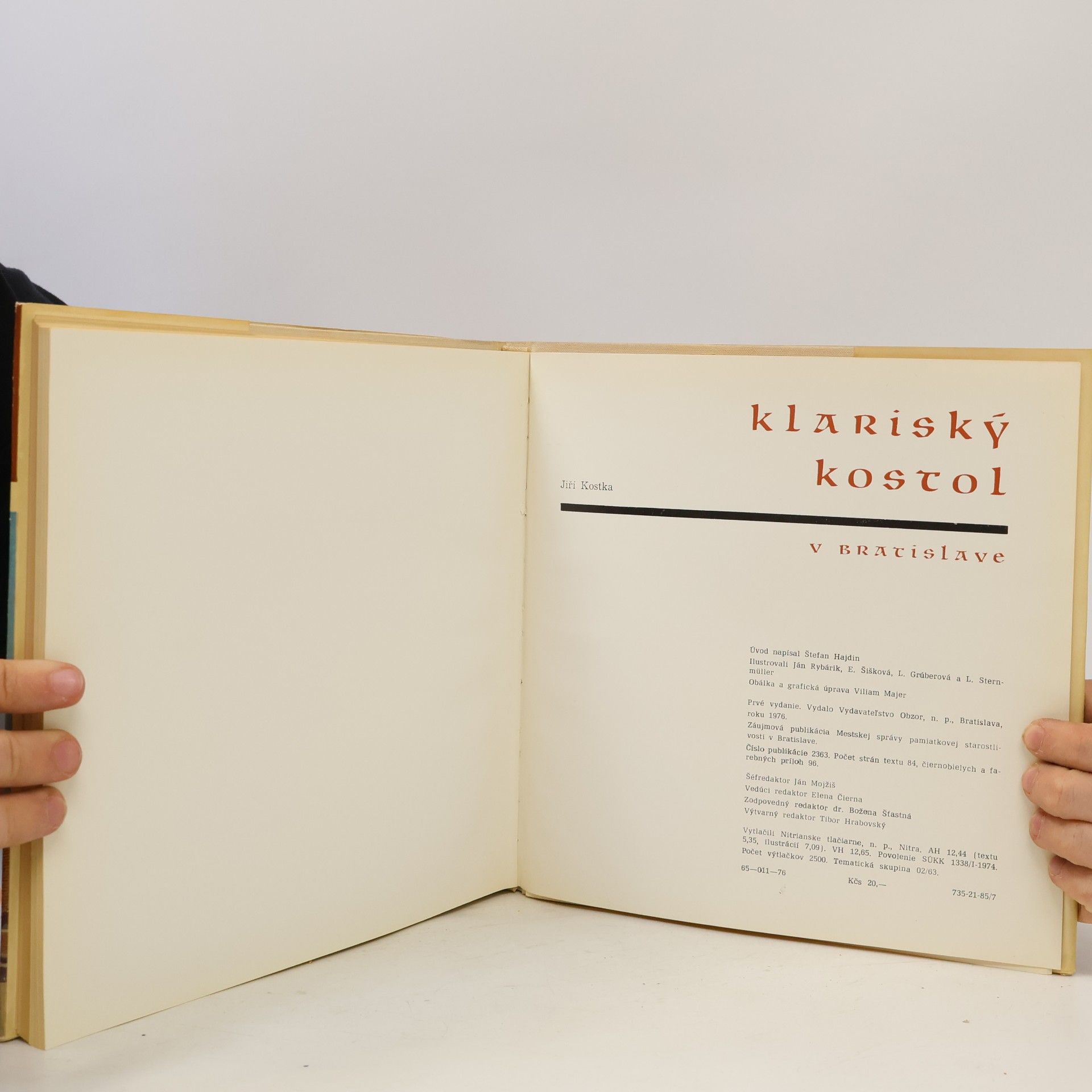 Jiří Kostka Klariský kostol v Bratislave