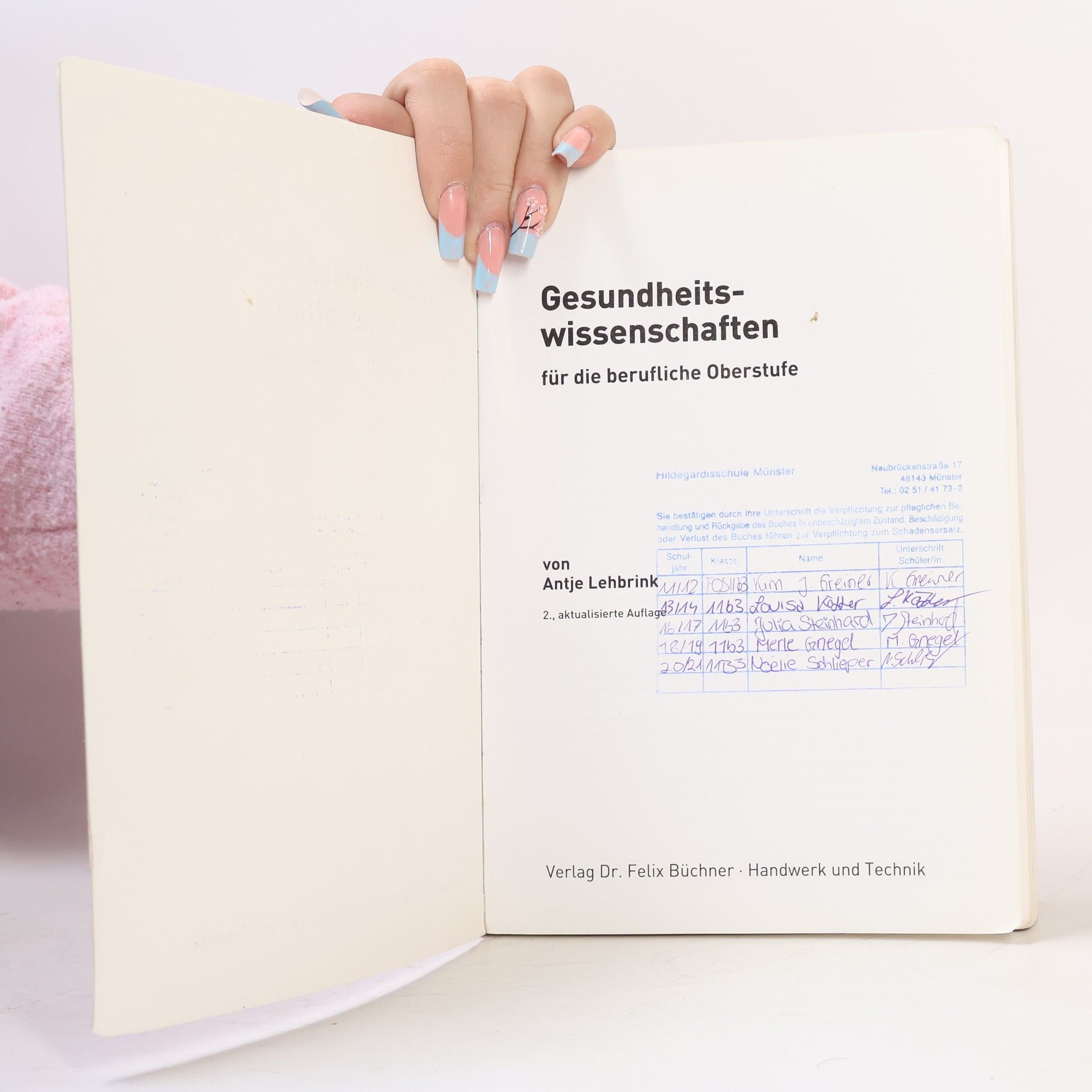 Antje Lehbrink Gesundheits-wissenschaften für die berufliche Oberstufe