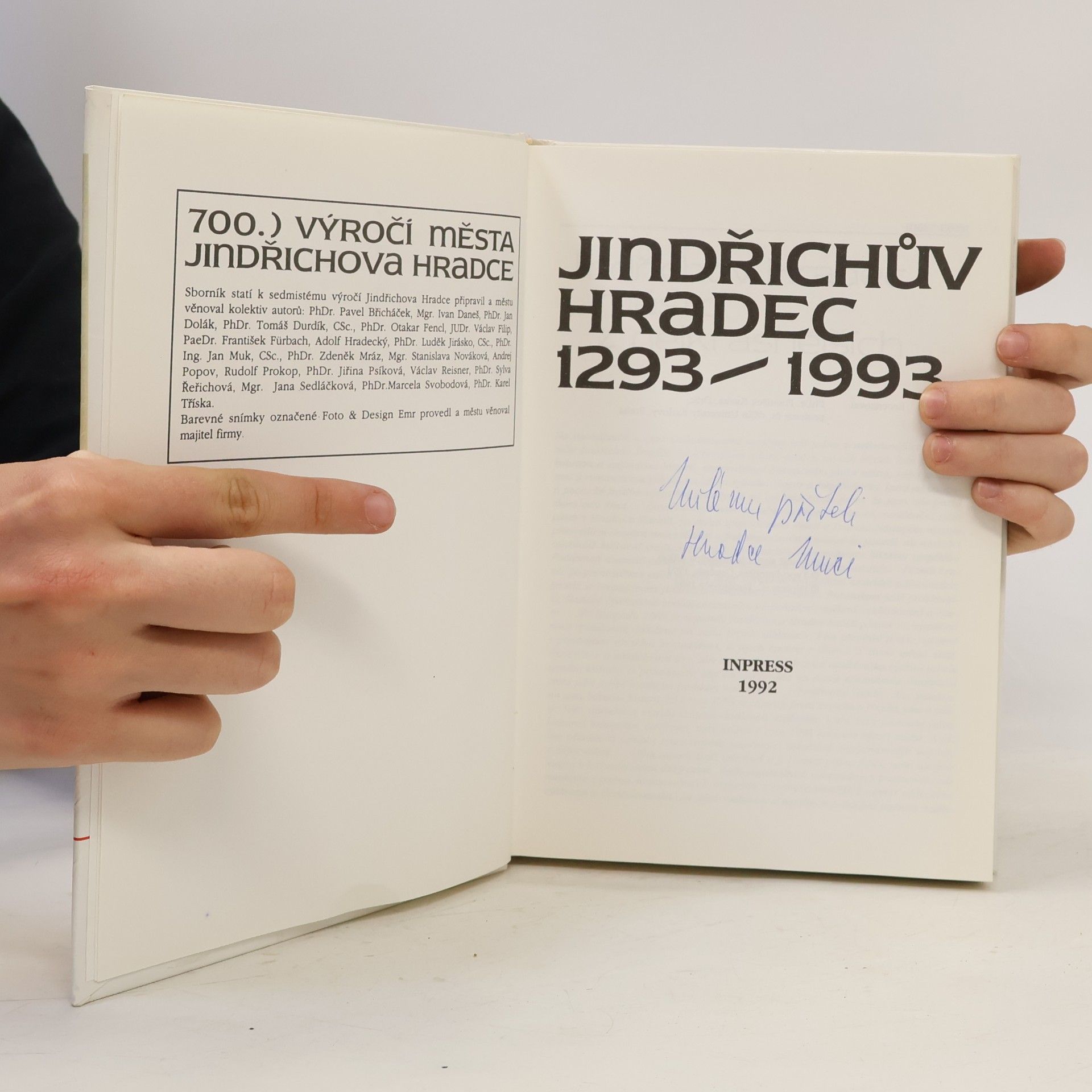 Pavel Břicháček Jindřichův Hradec 1293-1993