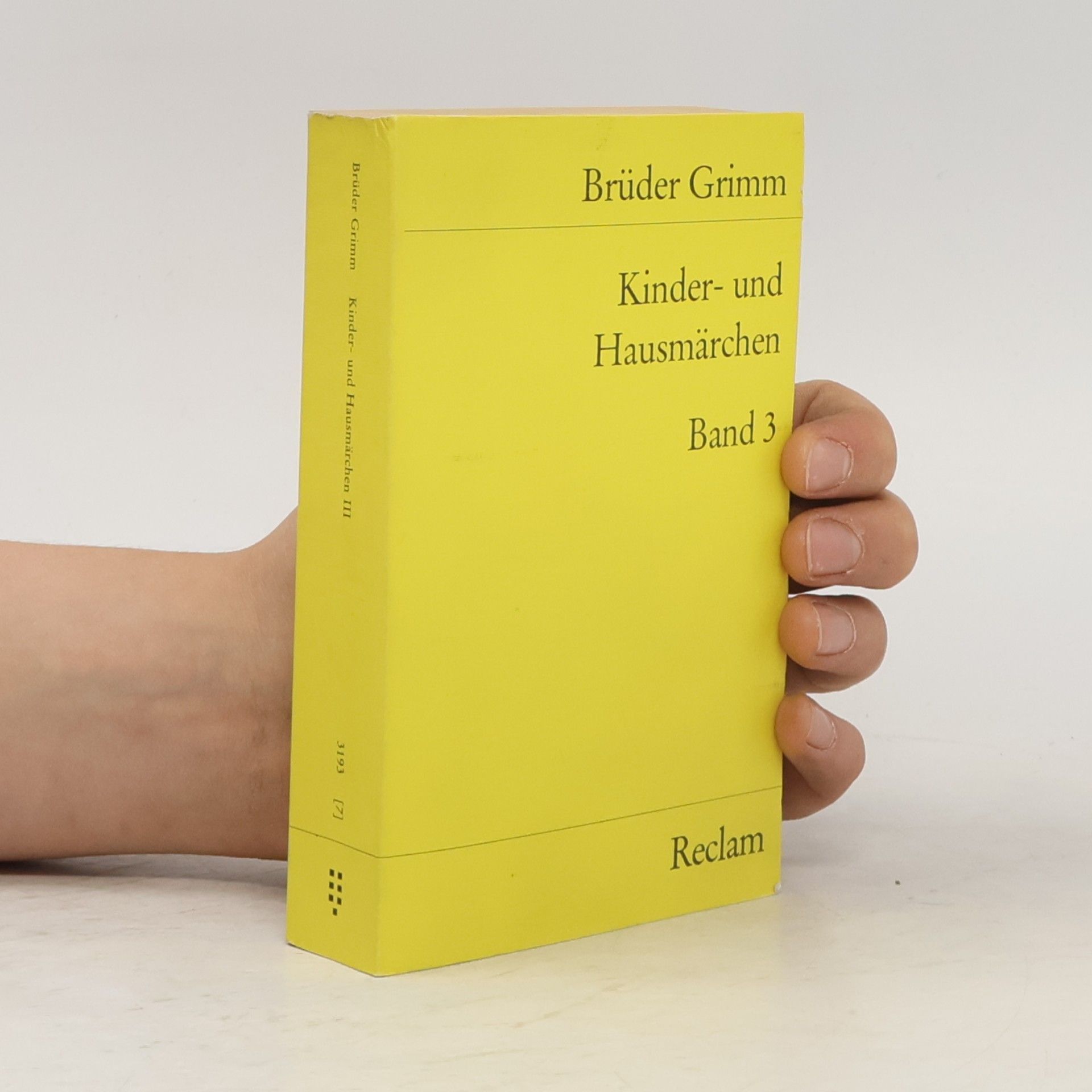 Jacob Ludwig Karl Grimm Kinder- und Hausmärchen. Bd.3