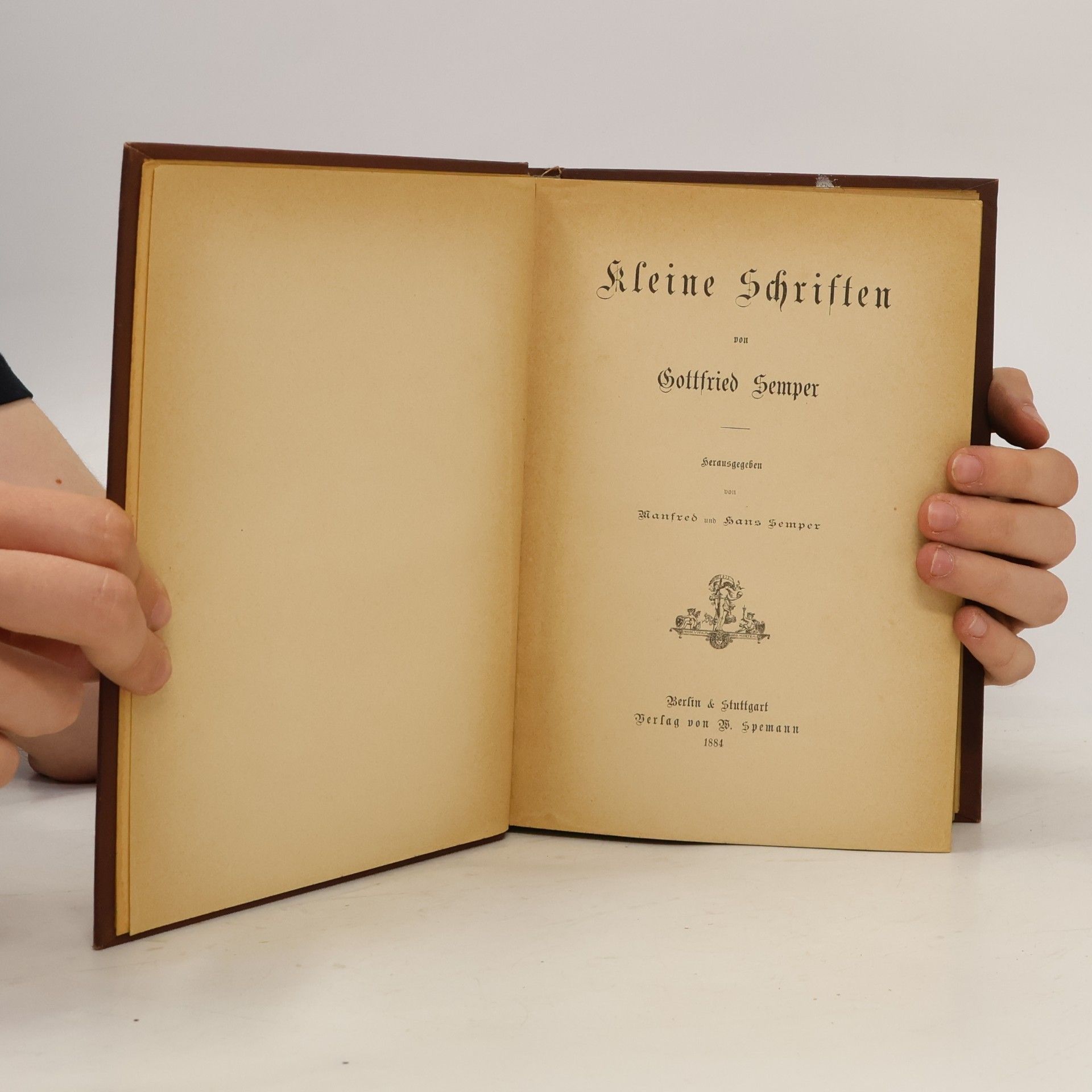 Gottfried Semper Kleine Schriften