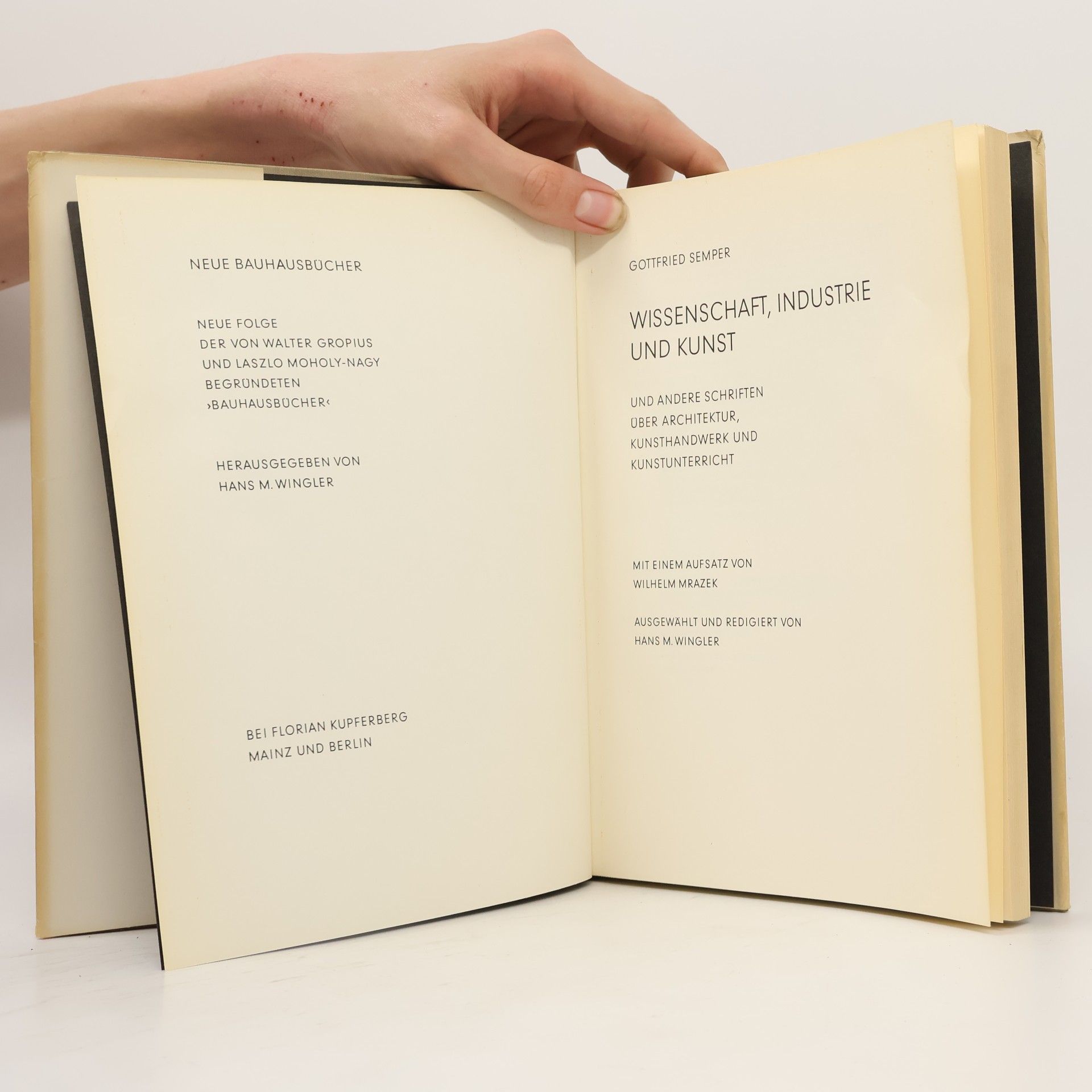 Gottfried Semper Wissenschaft, Industrie und Kunst