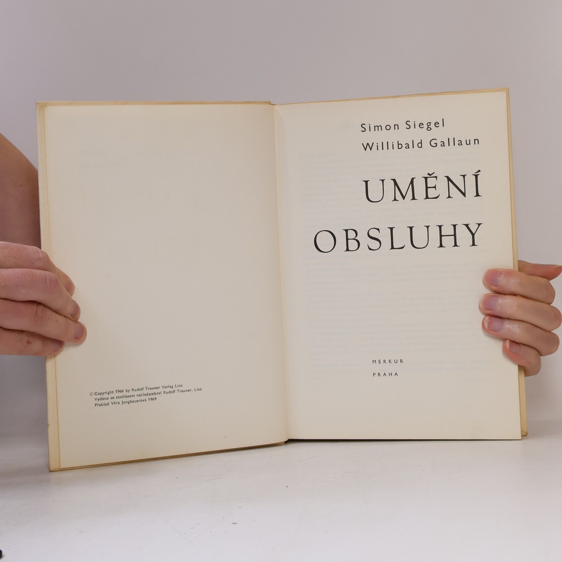 Simon Siegel Umění obsluhy