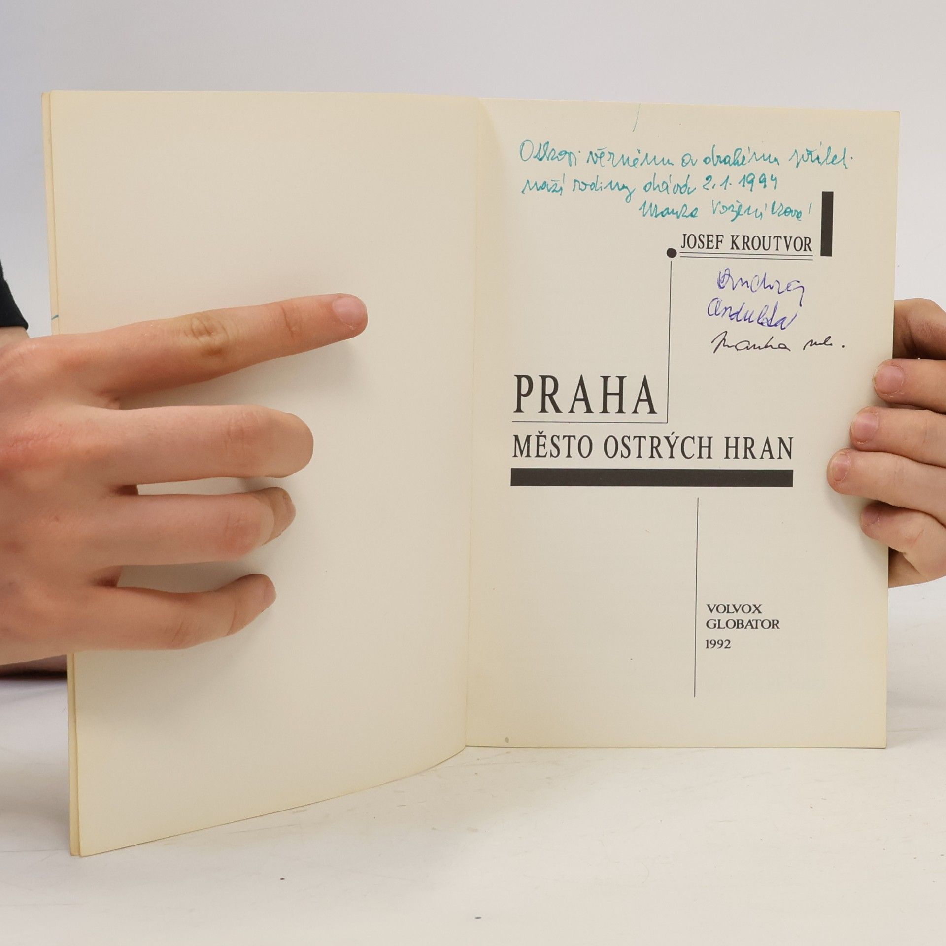 Josef Kroutvor Praha. Město ostrých hran