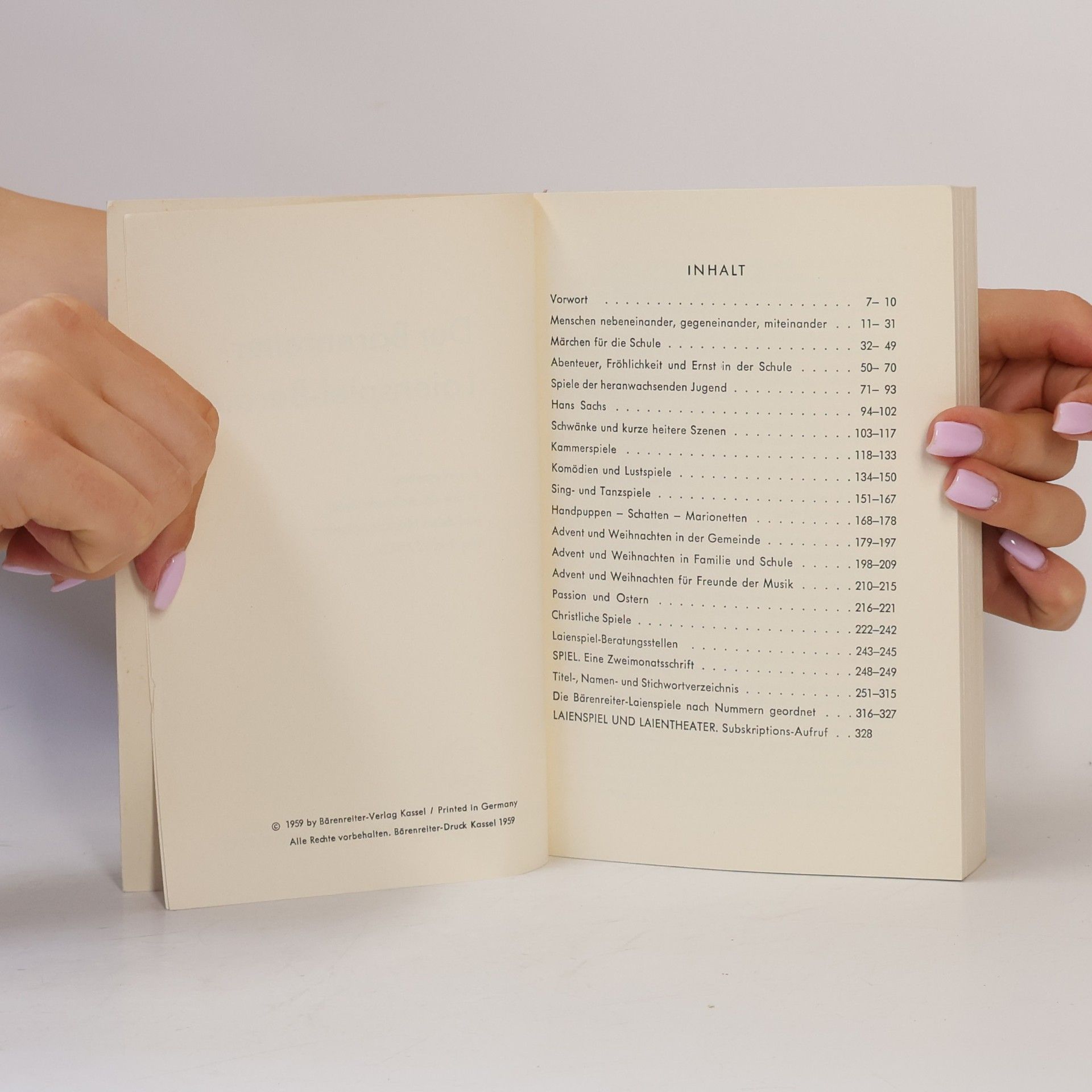 Rudolf Mirbt Der Bärenreiter-Laienspiel-Berater