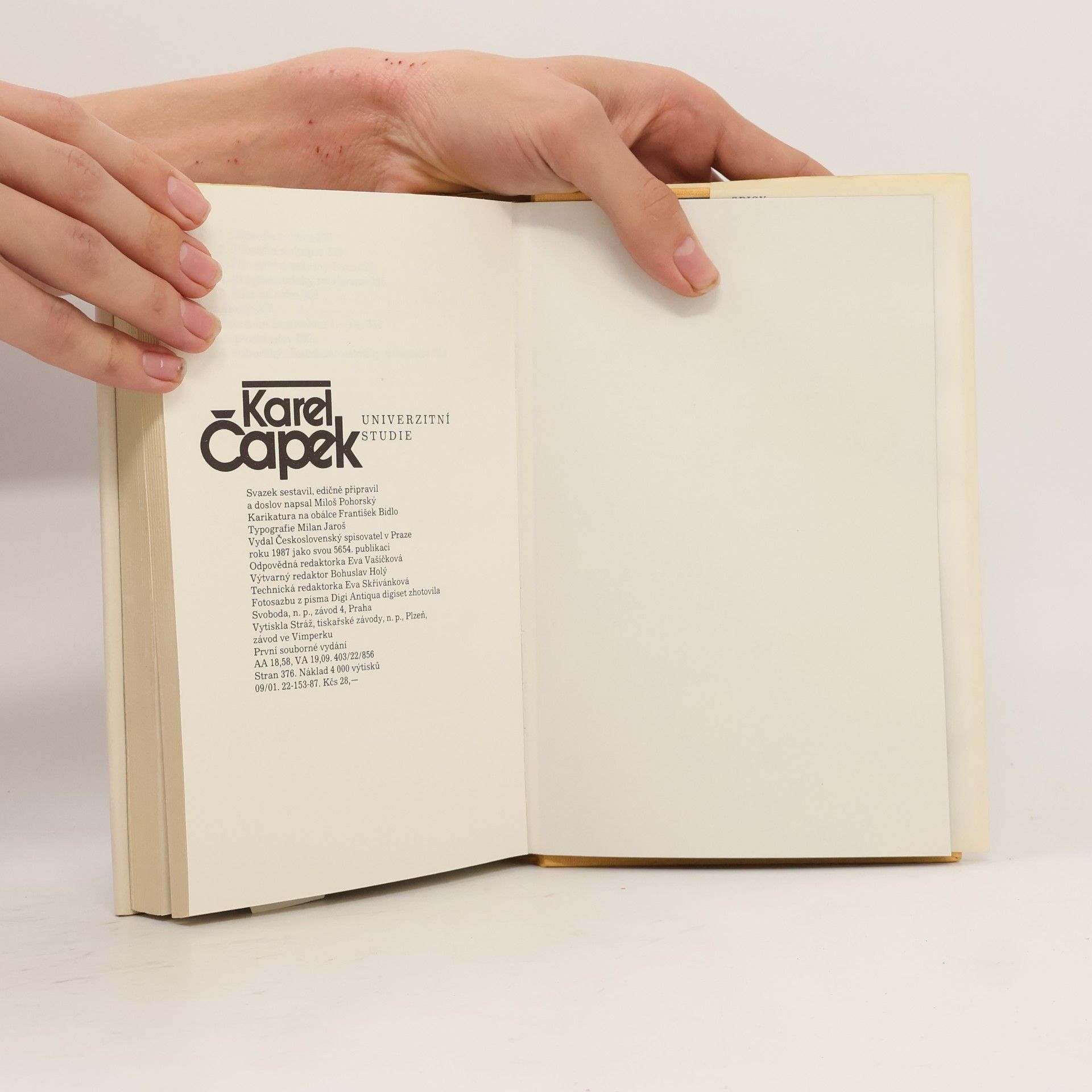 Karel Čapek Univerzitní studie